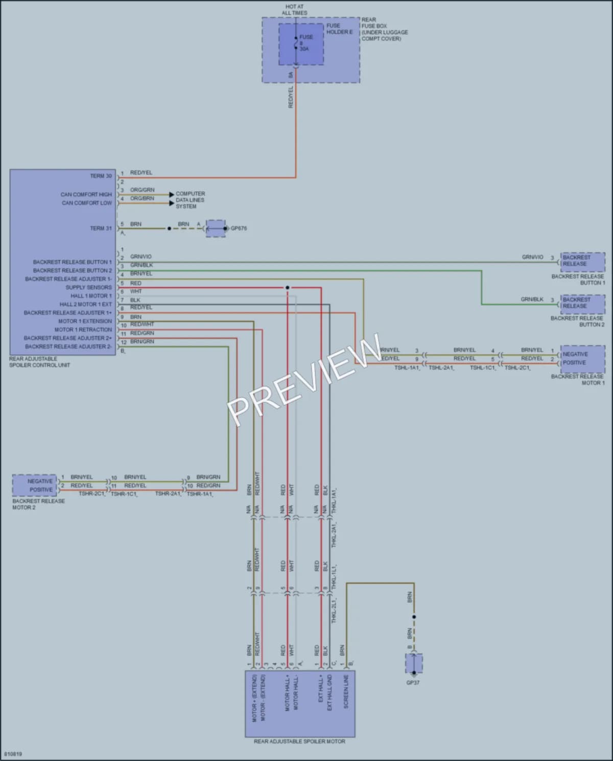 2022 Porsche Panamera Active Bodyworks wiring diagram preview
