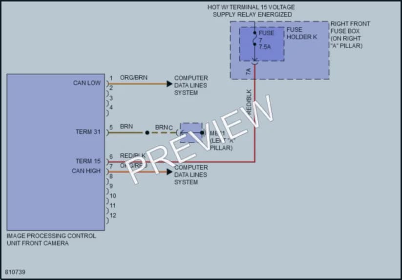 2022 Porsche Panamera Navigation wiring diagram preview