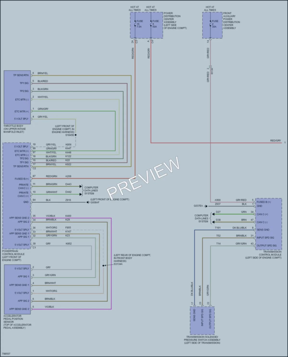 2022 Ram 1500ProMaster Cruise Control wiring diagram preview