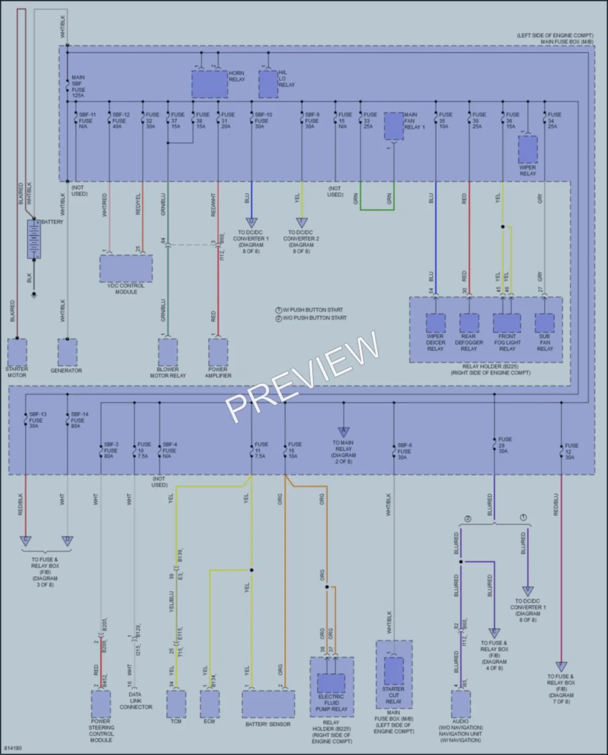 2022 Subaru Crosstrek Power Distribution wiring diagram preview