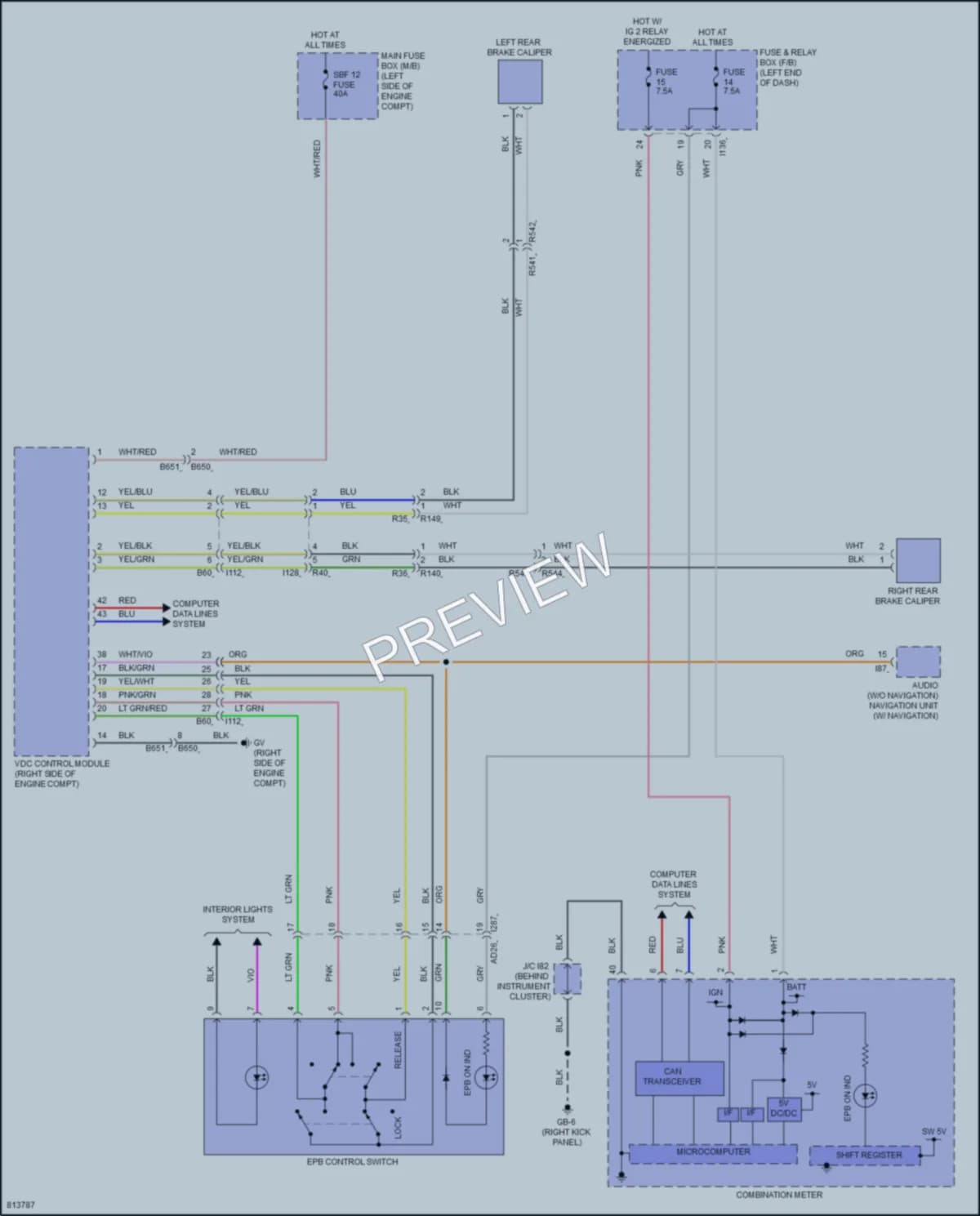 2022 Subaru CrosstrekHybrid Shift Interlock wiring diagram preview