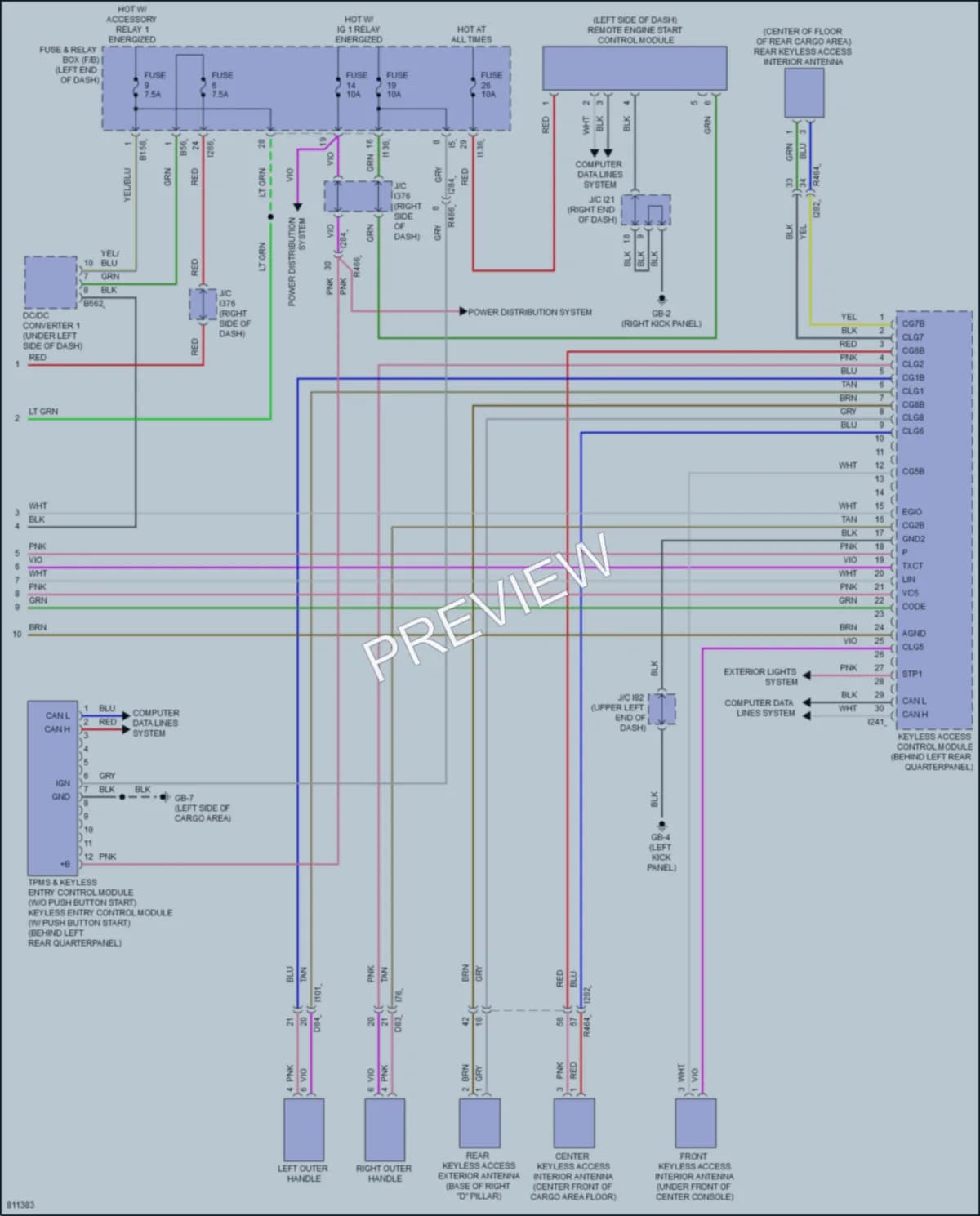 2022 Subaru Forester Anti Theft wiring diagram preview