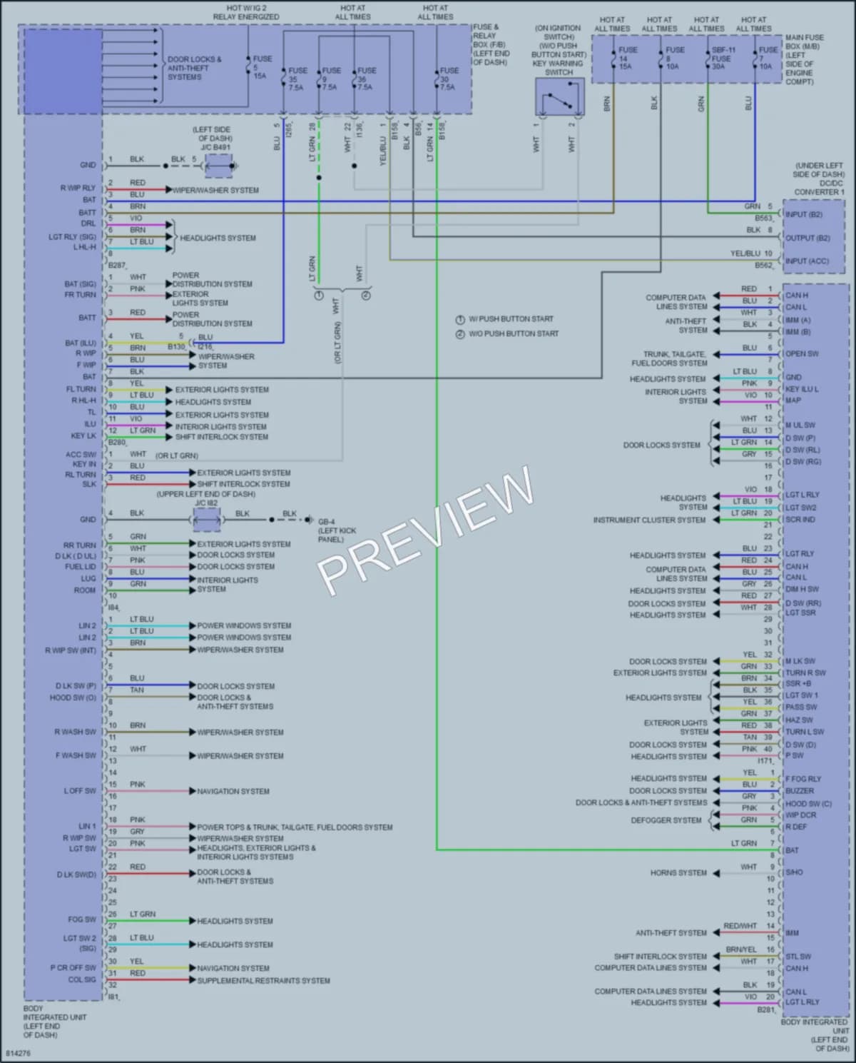 2022 Subaru Forester Body Control Modules wiring diagram preview