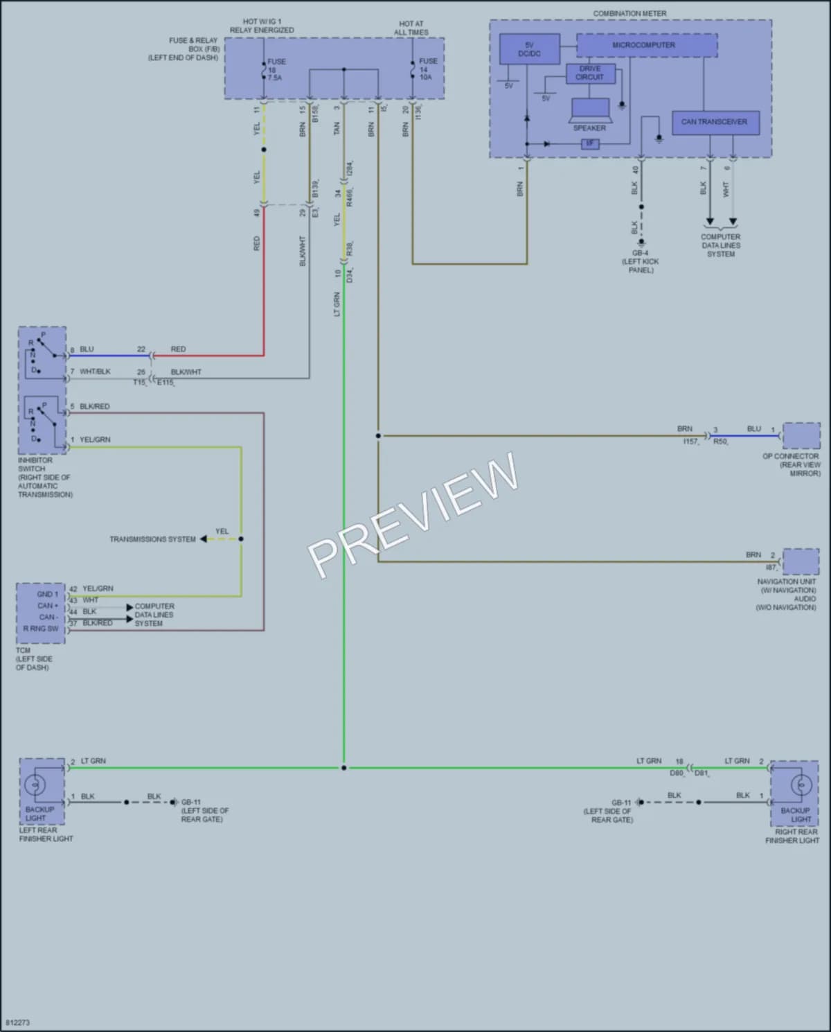 2022 Subaru Forester Exterior Lights wiring diagram preview