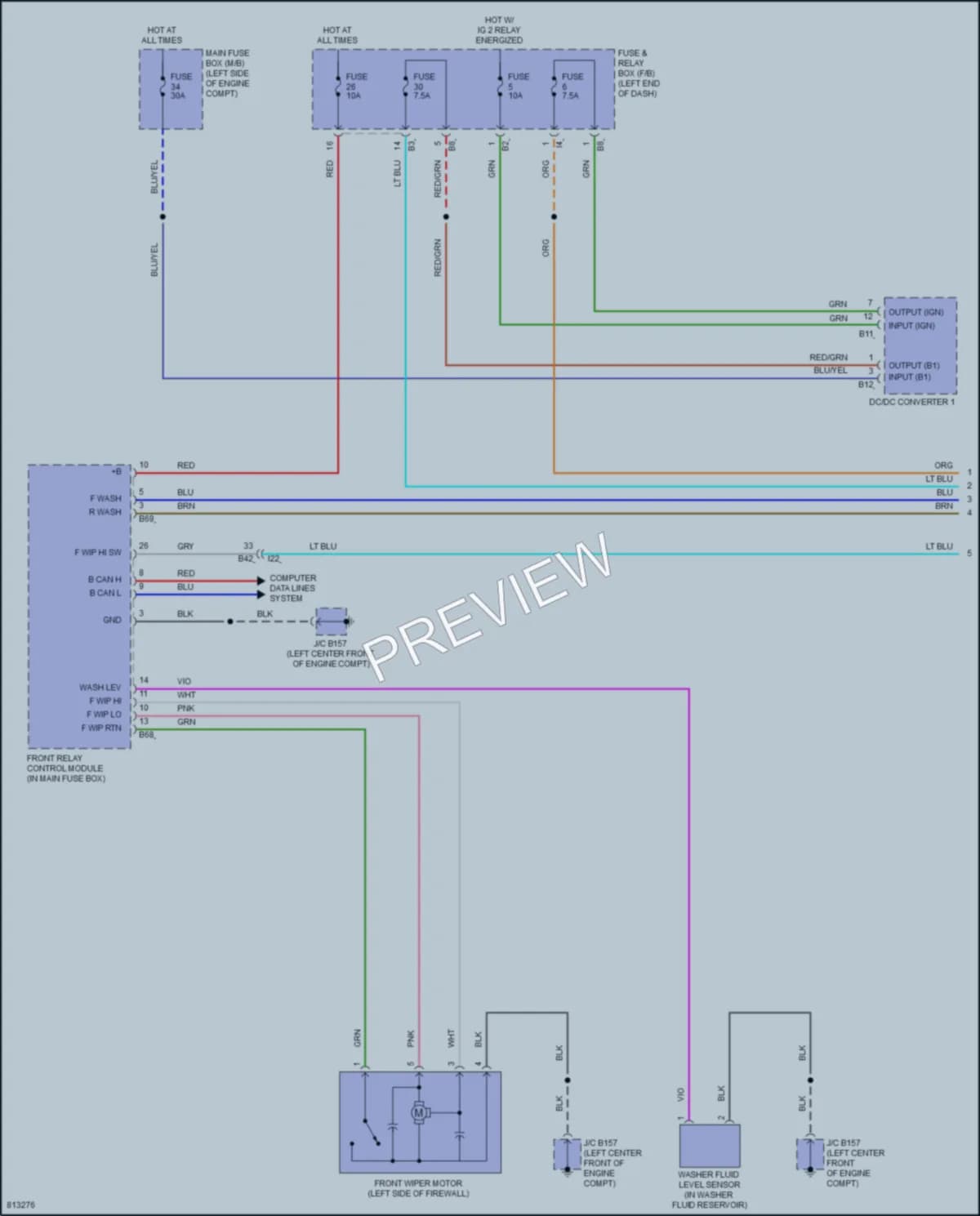 2022 Subaru Legacy Wiper Washer wiring diagram preview