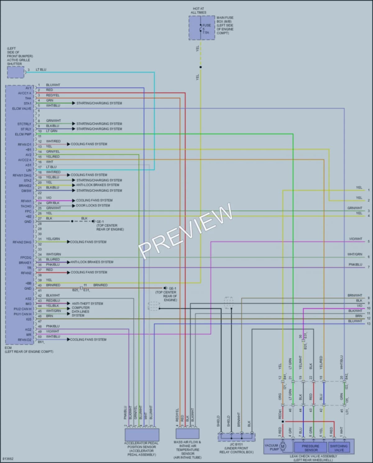 2022 Subaru Outback Engine Performance wiring diagram preview