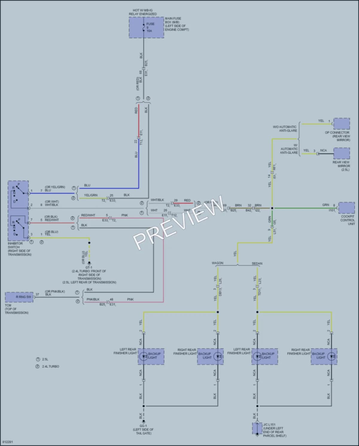 2022 Subaru Outback Exterior Lights wiring diagram preview