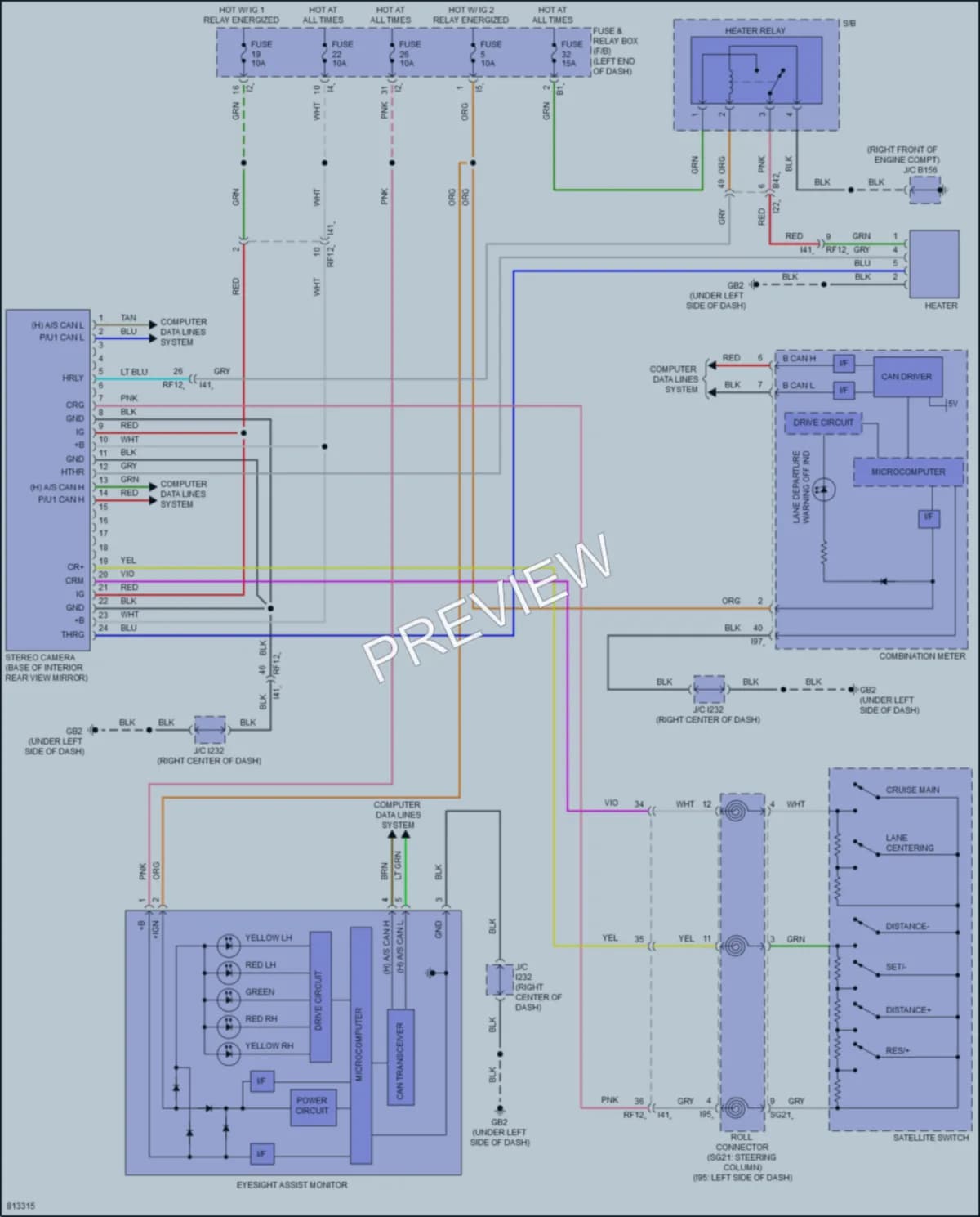 2022 Subaru WRX Navigation wiring diagram preview