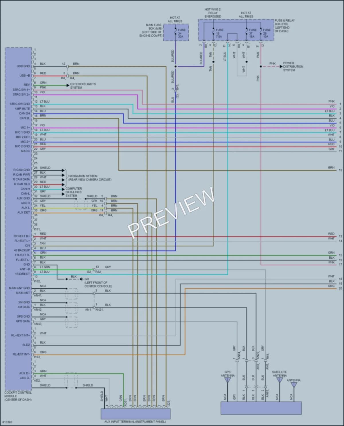 2022 Subaru WRX Radio wiring diagram preview