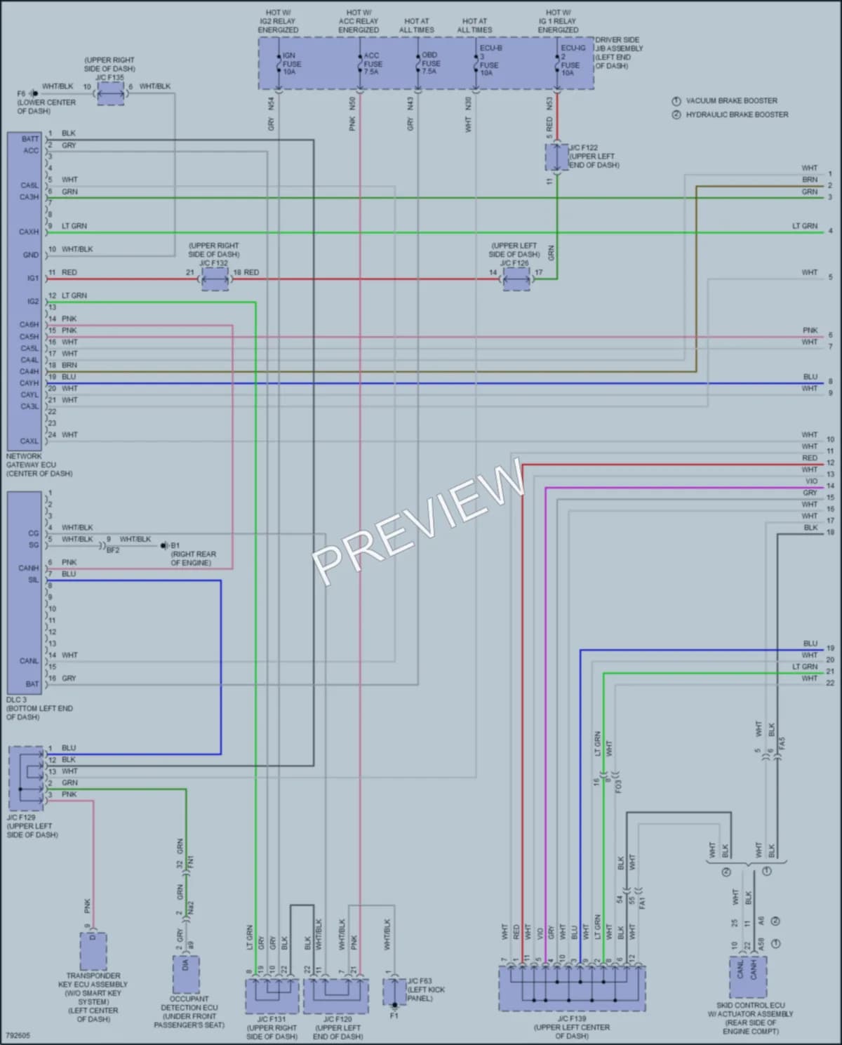 2022 Toyota 4Runner Computer Data Lines wiring diagram preview