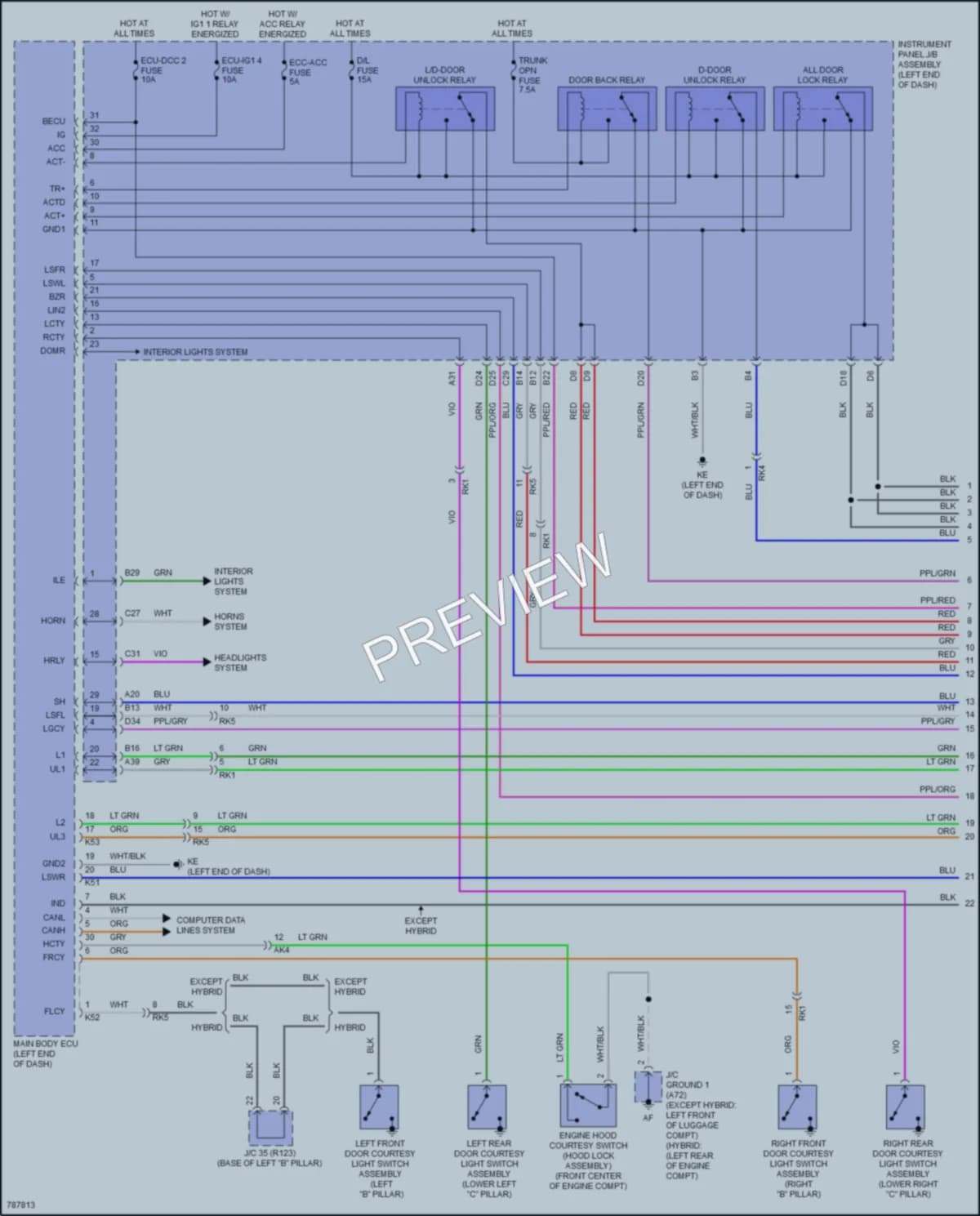 2022 Toyota Camry Anti Theft wiring diagram preview