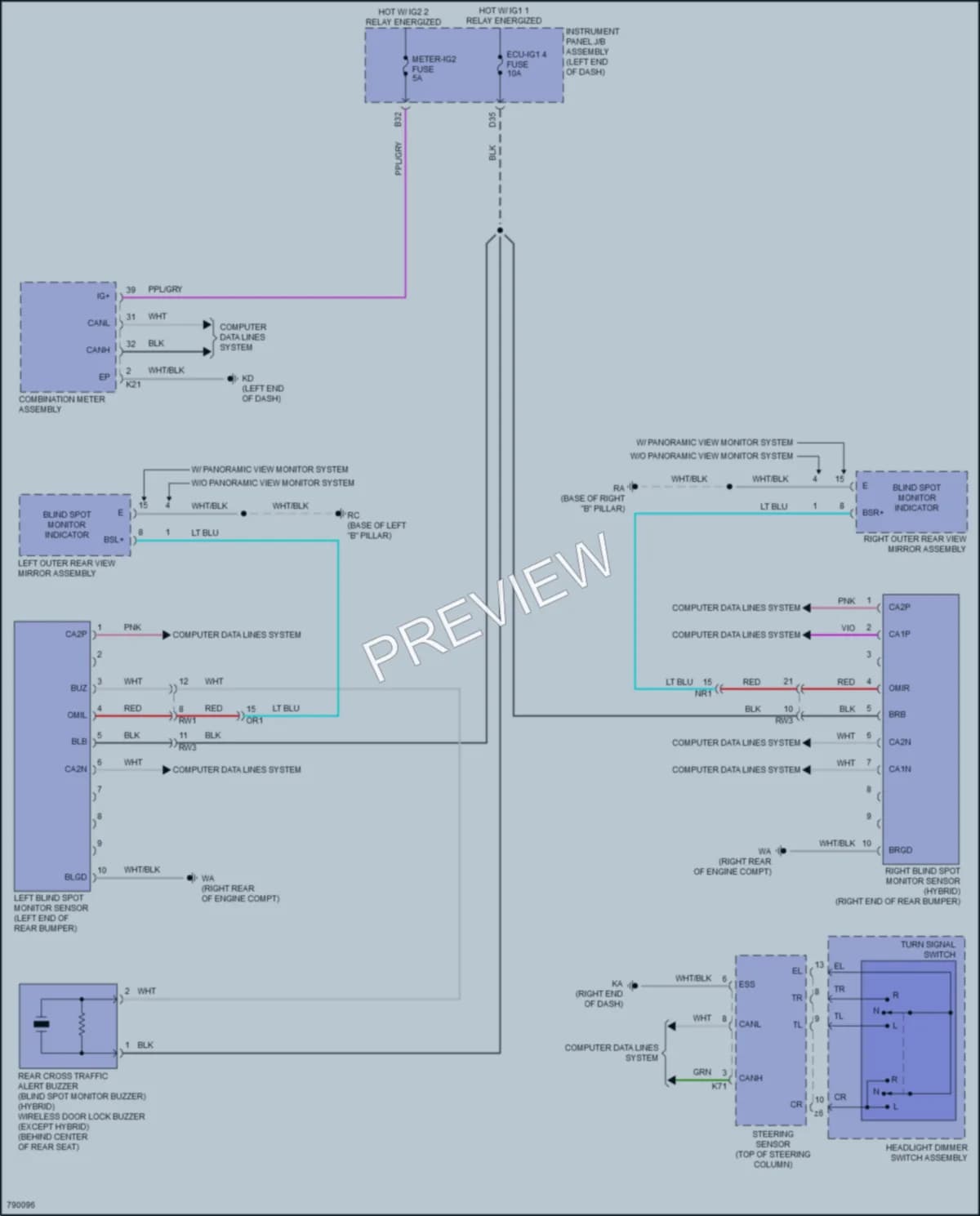 2022 Toyota Camry Navigation wiring diagram preview
