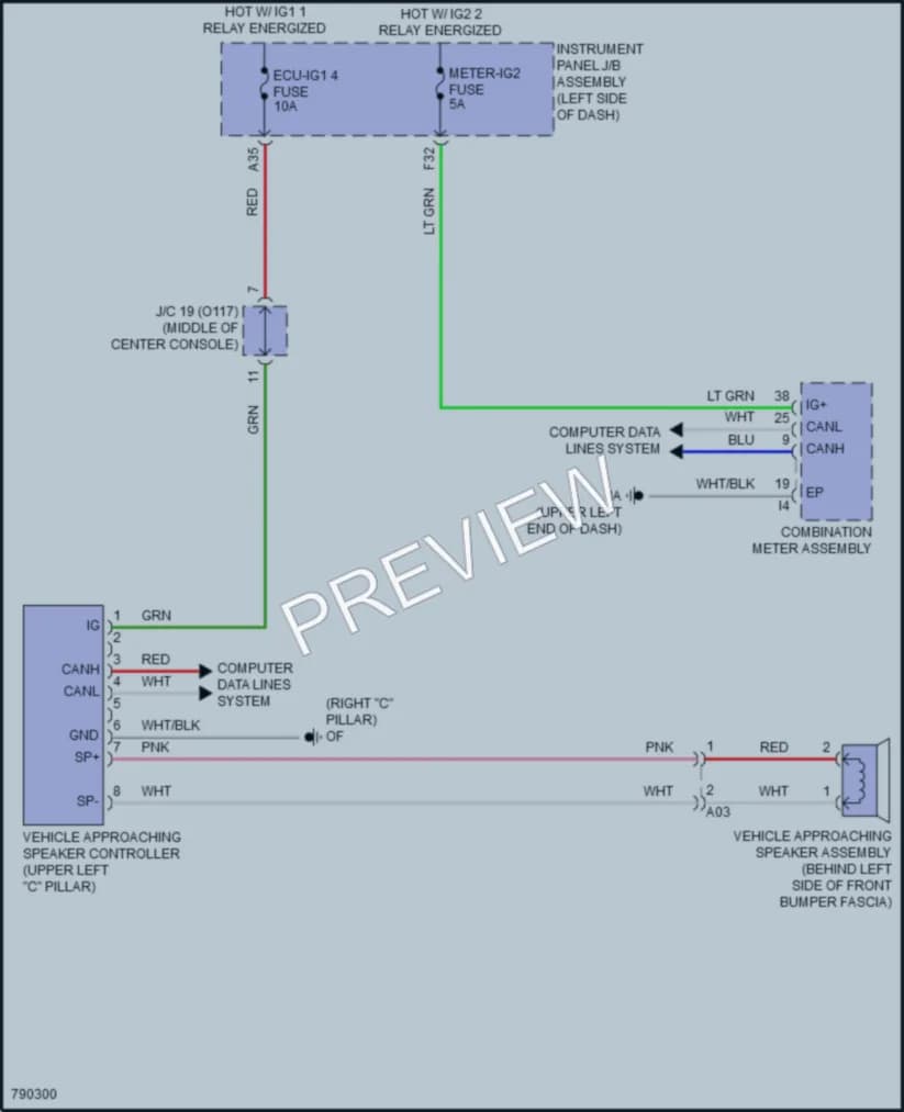 2022 Toyota Corolla Active Bodyworks wiring diagram preview