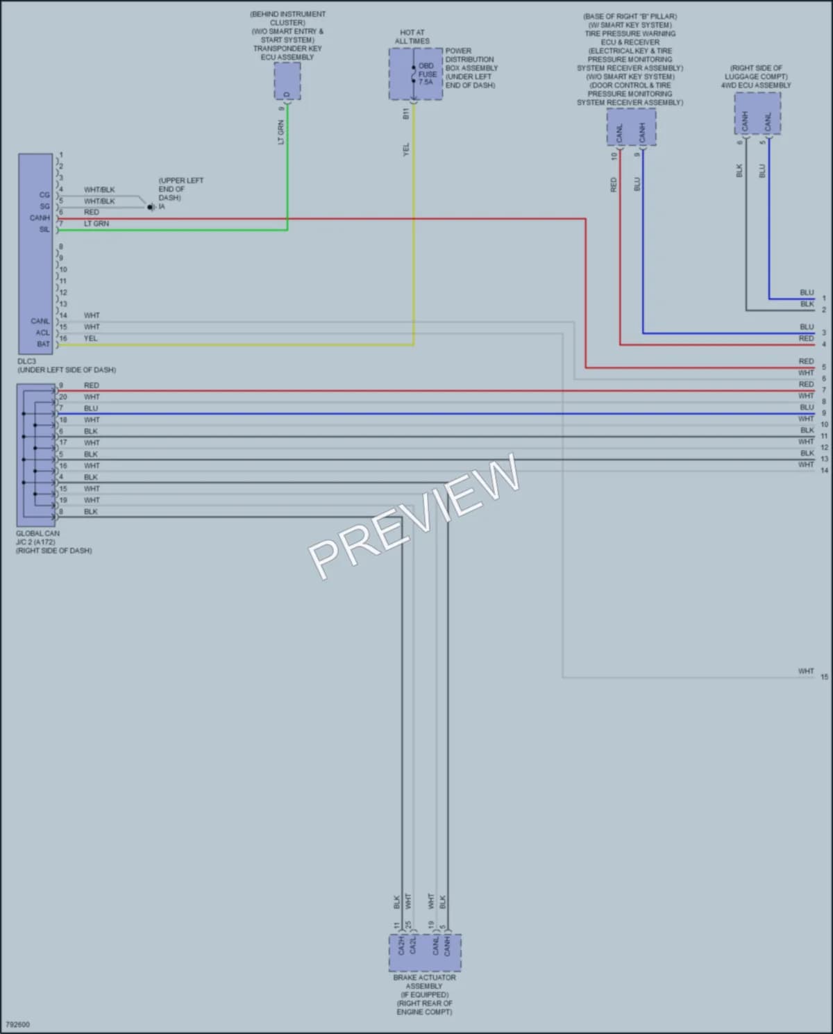 2022 Toyota CorollaCross Computer Data Lines wiring diagram preview