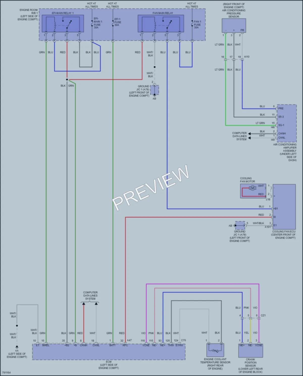 2022 Toyota CorollaCross Cooling Fan wiring diagram preview