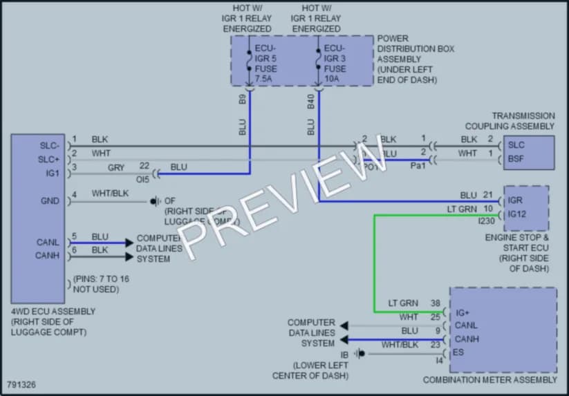 2022 Toyota CorollaCross Transmission wiring diagram preview