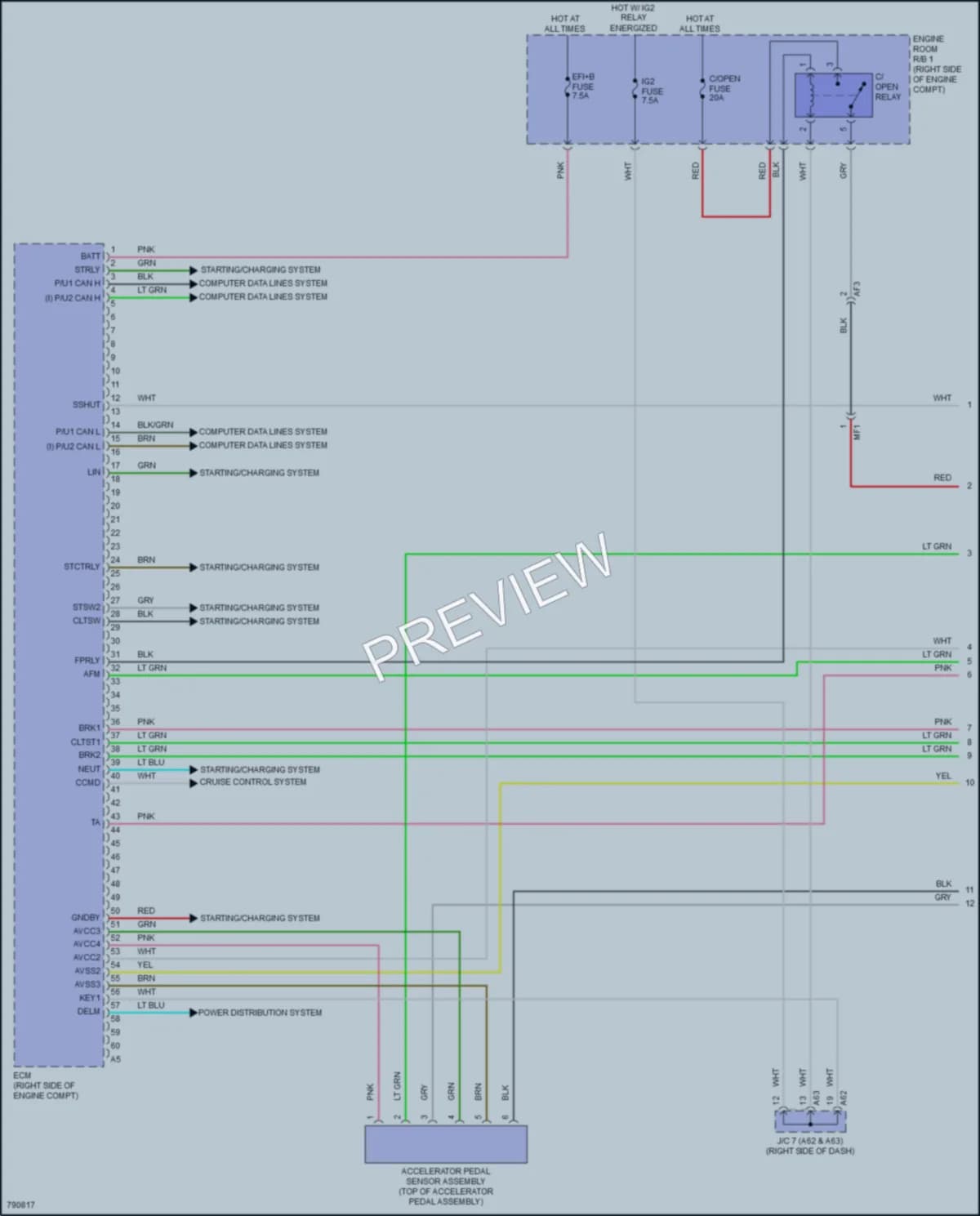 2022 Toyota GR86 Engine Performance wiring diagram preview