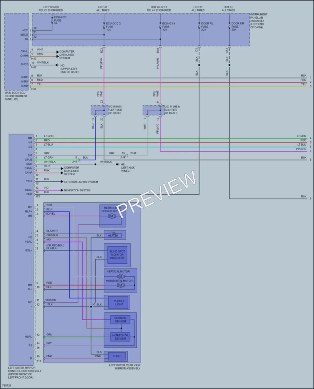 2022 Toyota HighlanderHybrid Memory Systems wiring diagram preview