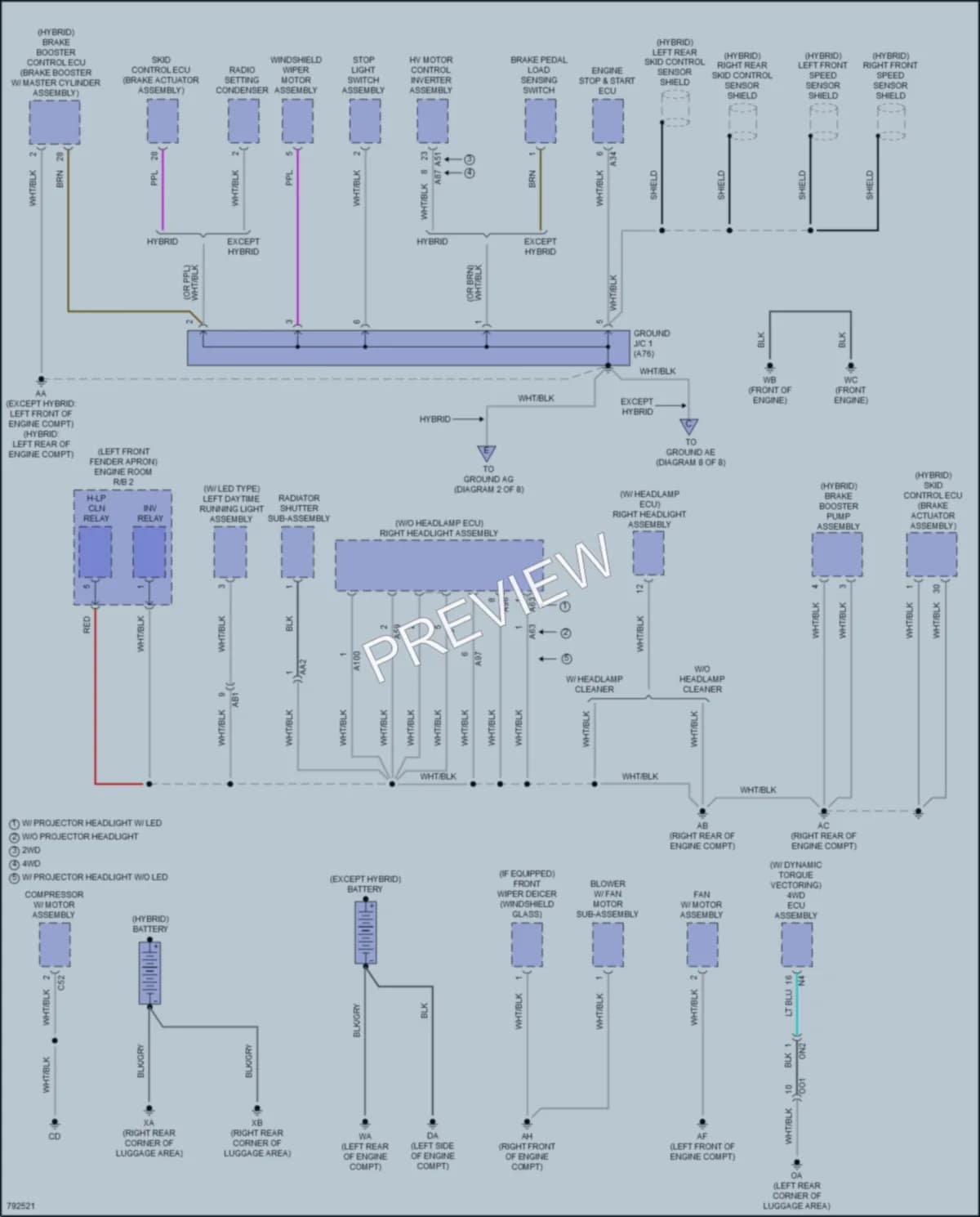 2022 Toyota RAV4 Ground Distribution wiring diagram preview