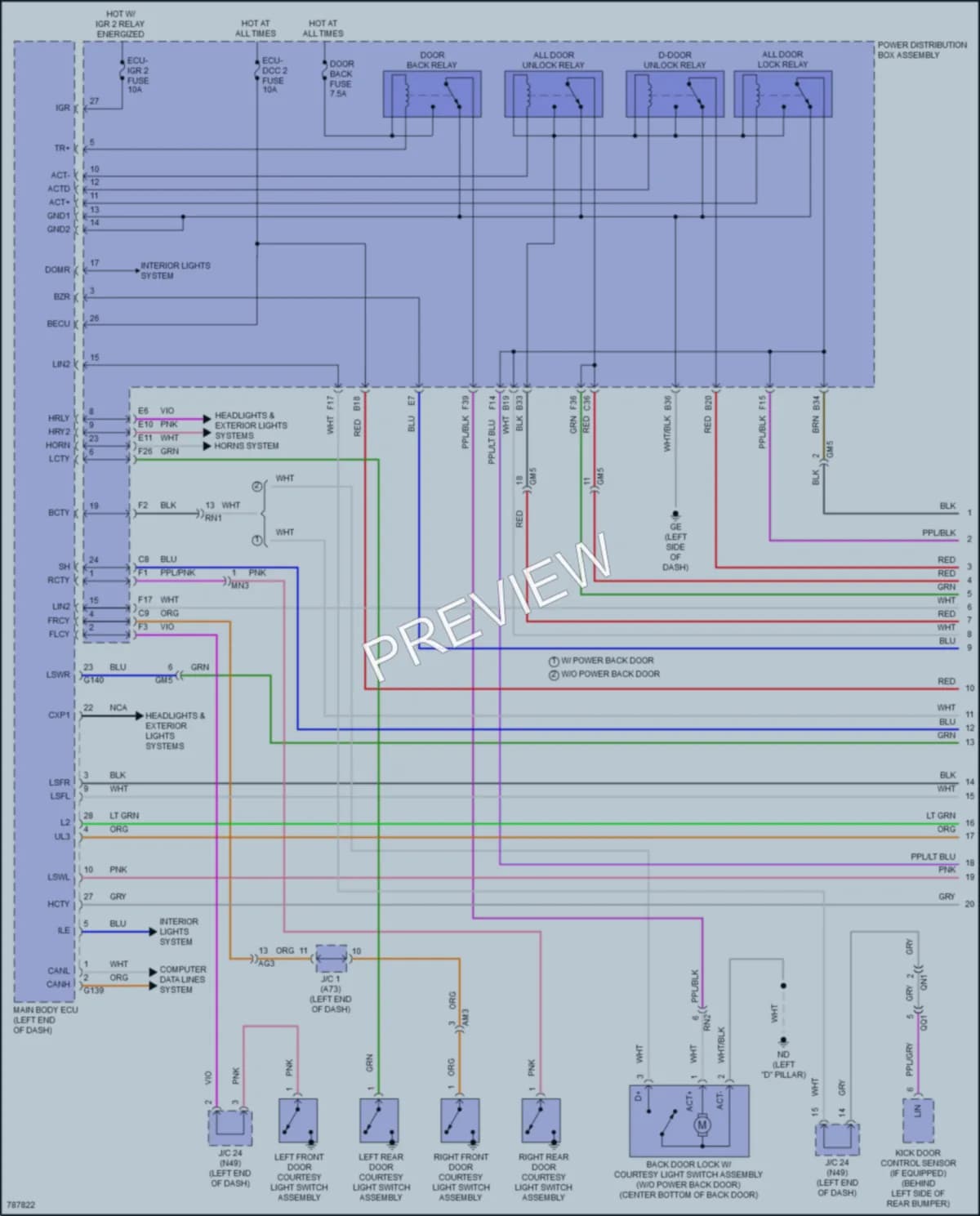 2022 Toyota RAV4Prime Anti Theft wiring diagram preview