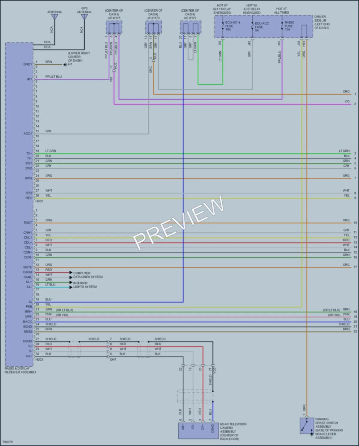 2022 Toyota Sequoia Radio wiring diagram preview