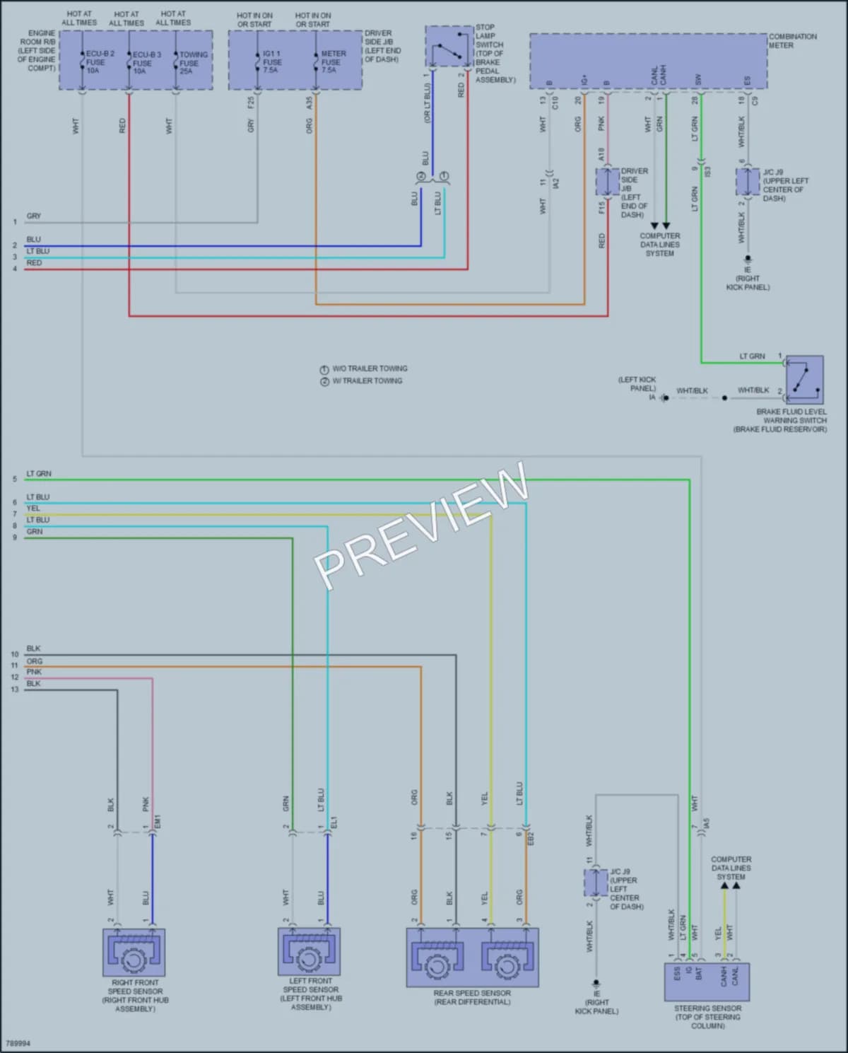 2022 Toyota Tacoma Anti Lock Brakes wiring diagram preview