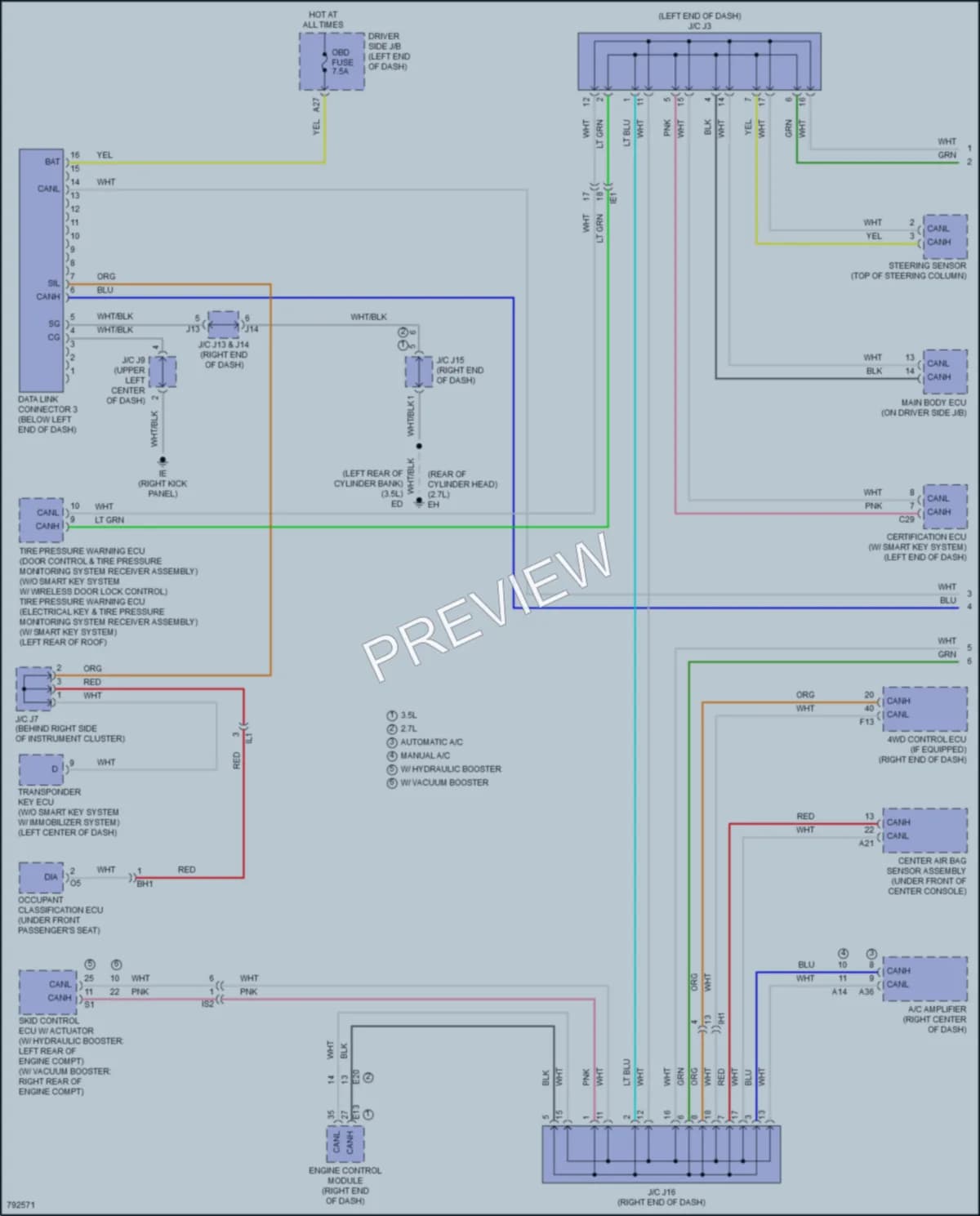 2022 Toyota Tacoma Computer Data Lines wiring diagram preview