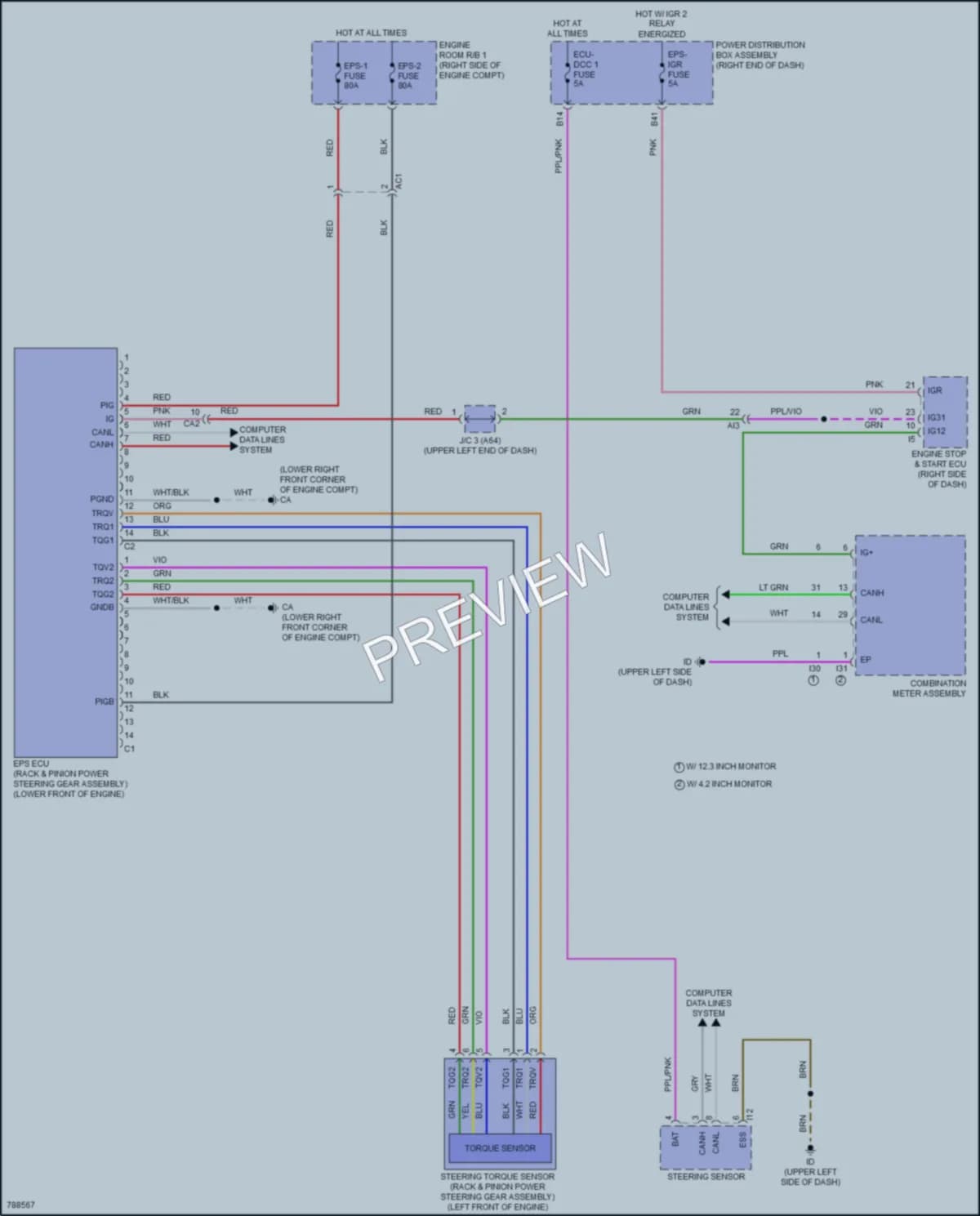 2022 Toyota Tundra Electronic Power Steering wiring diagram preview