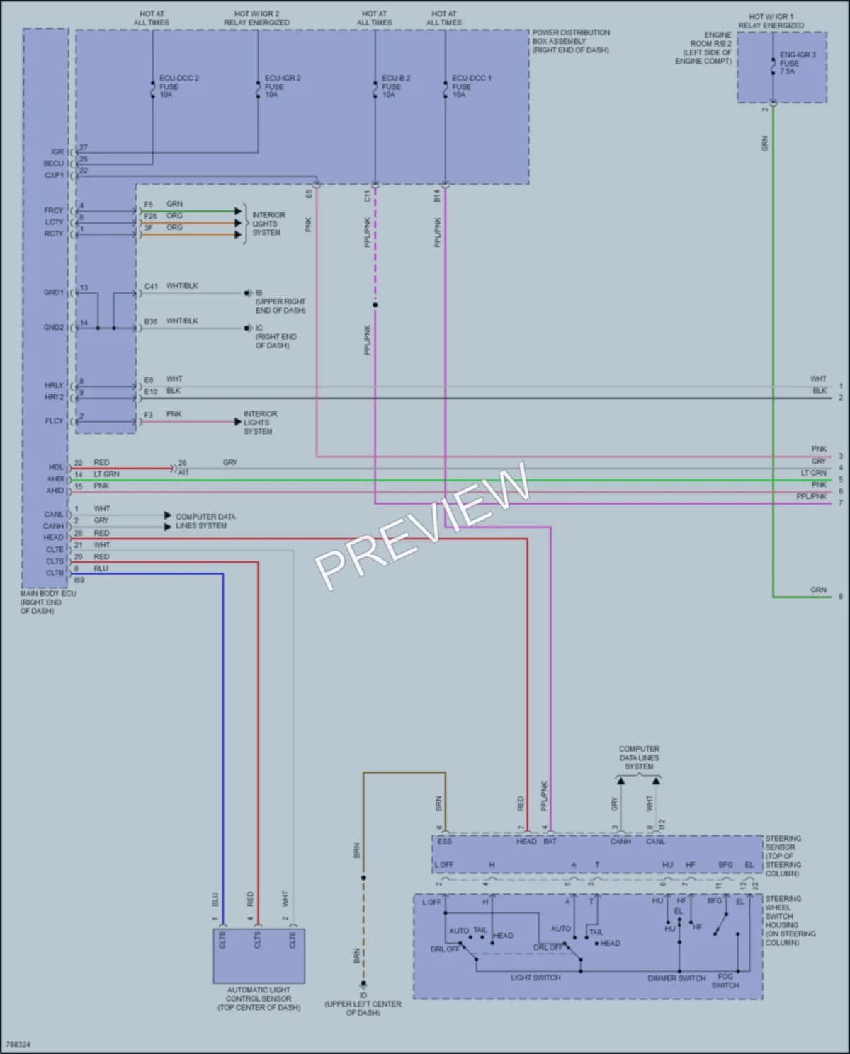 2022 Toyota Tundra Headlights wiring diagram preview