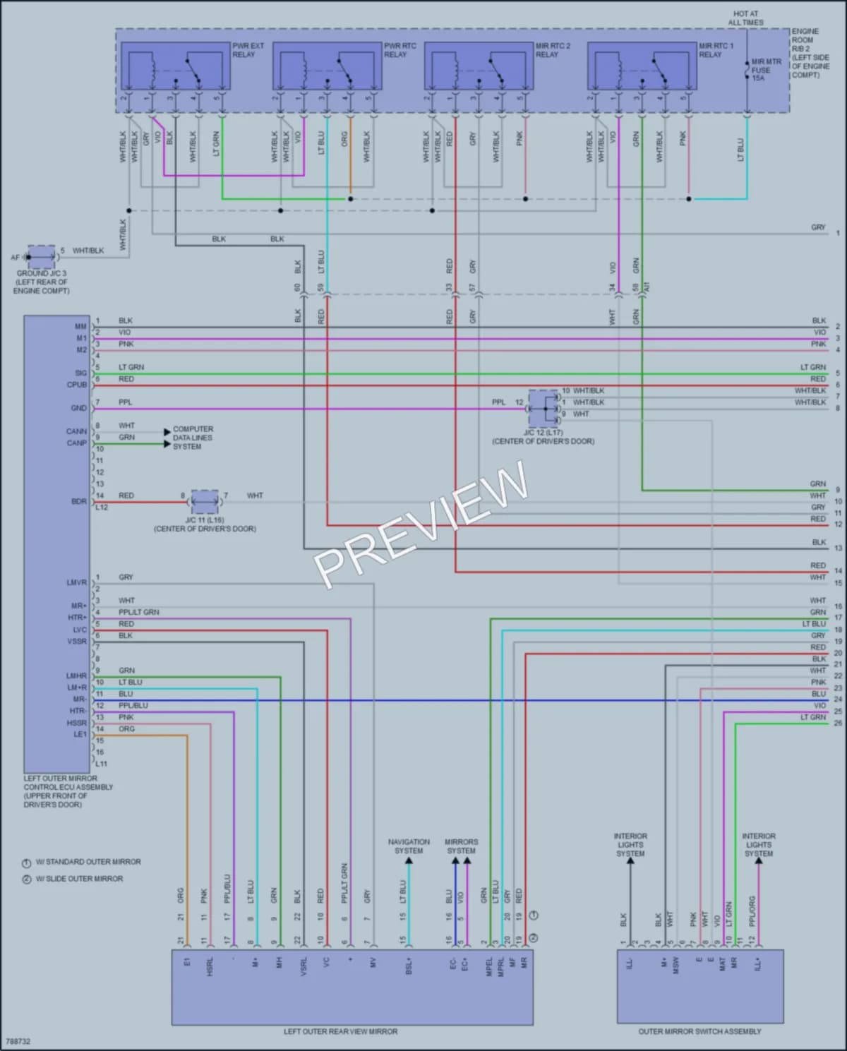 2022 Toyota Tundra Memory Systems wiring diagram preview