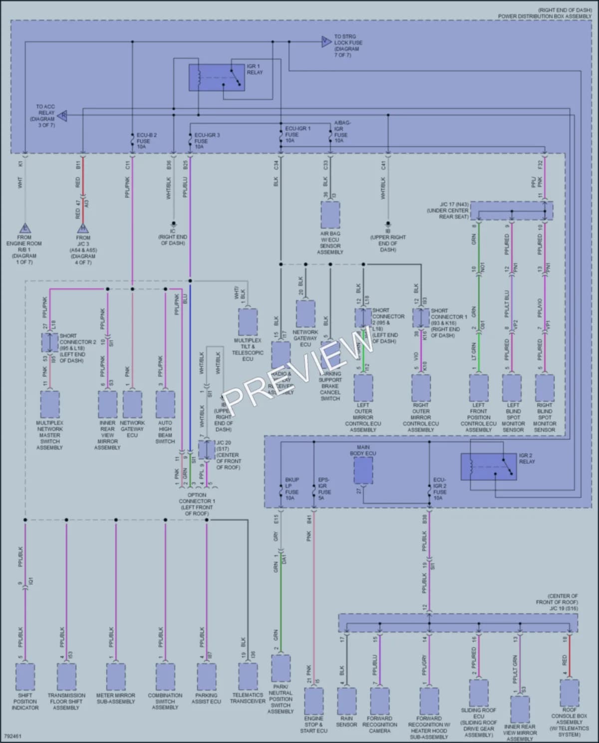 2022 Toyota Tundra Power Distribution wiring diagram preview