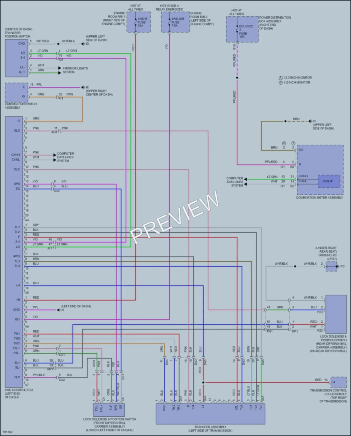 2022 Toyota Tundra Transmission wiring diagram preview