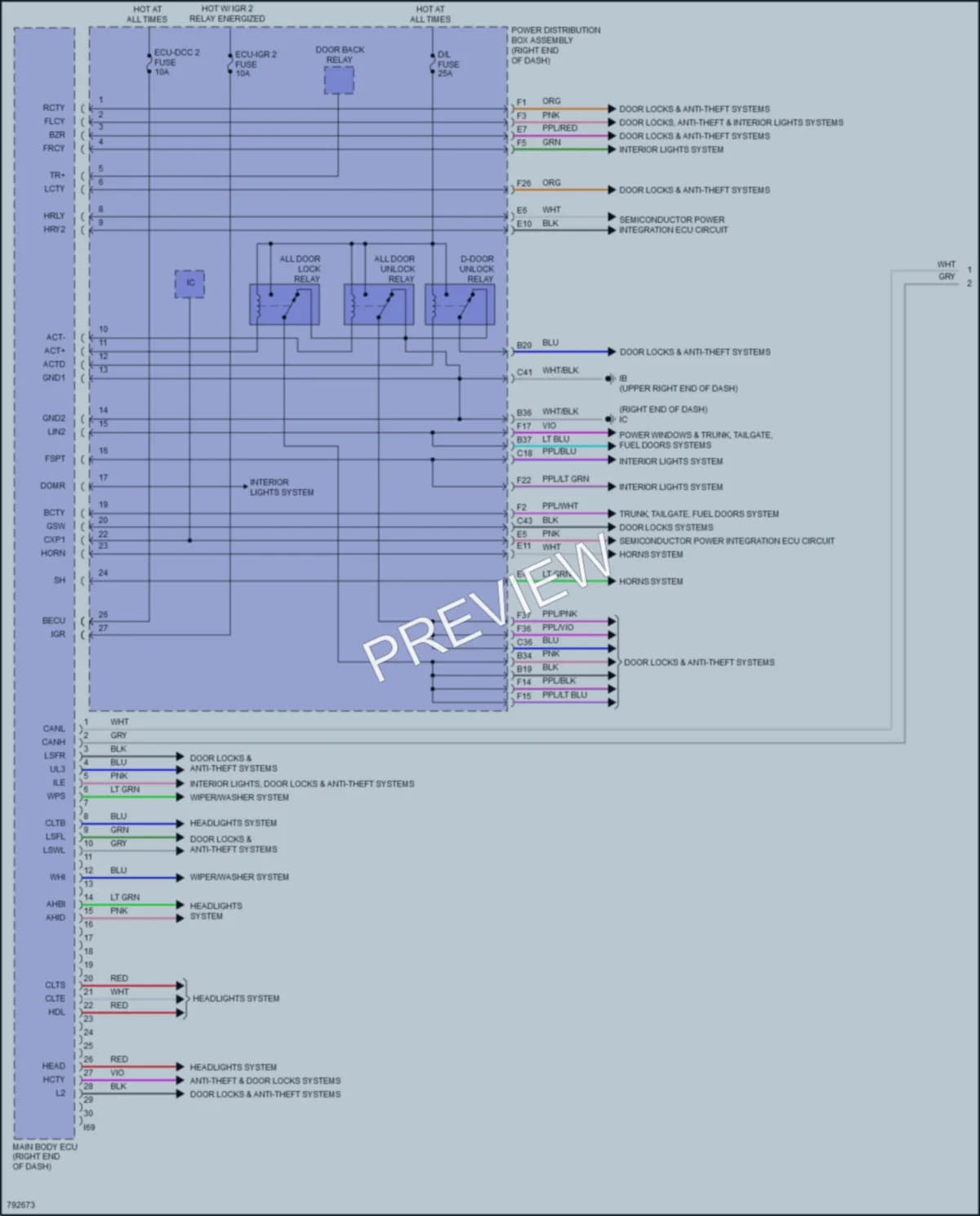 2022 Toyota TundraHybrid Body Control Modules wiring diagram preview