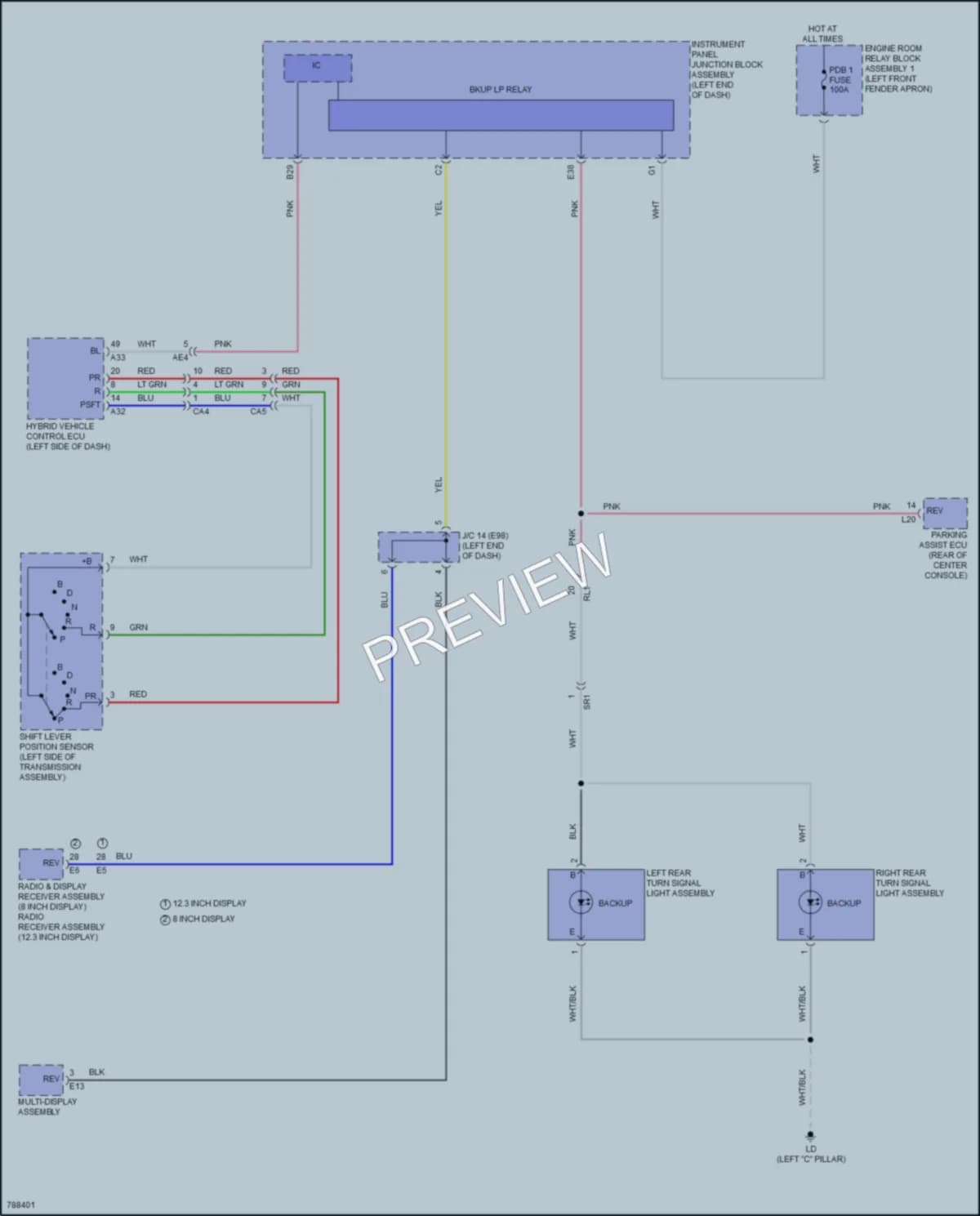 2022 Toyota VenzaHybrid Exterior Lights wiring diagram preview