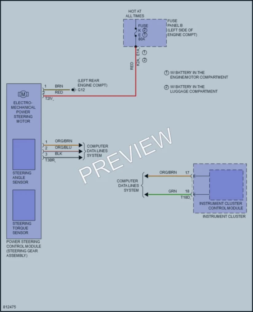 2022 Volkswagen Arteon Electronic Power Steering wiring diagram preview