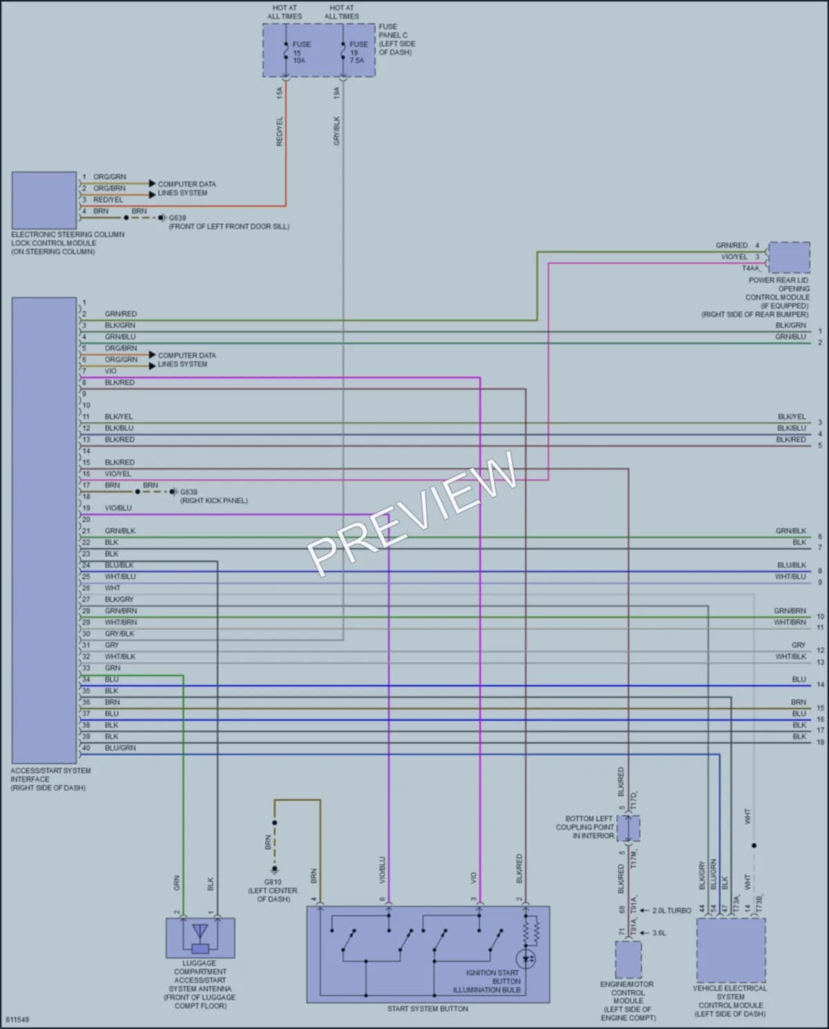 2022 Volkswagen AtlasCrossSport Anti Theft wiring diagram preview