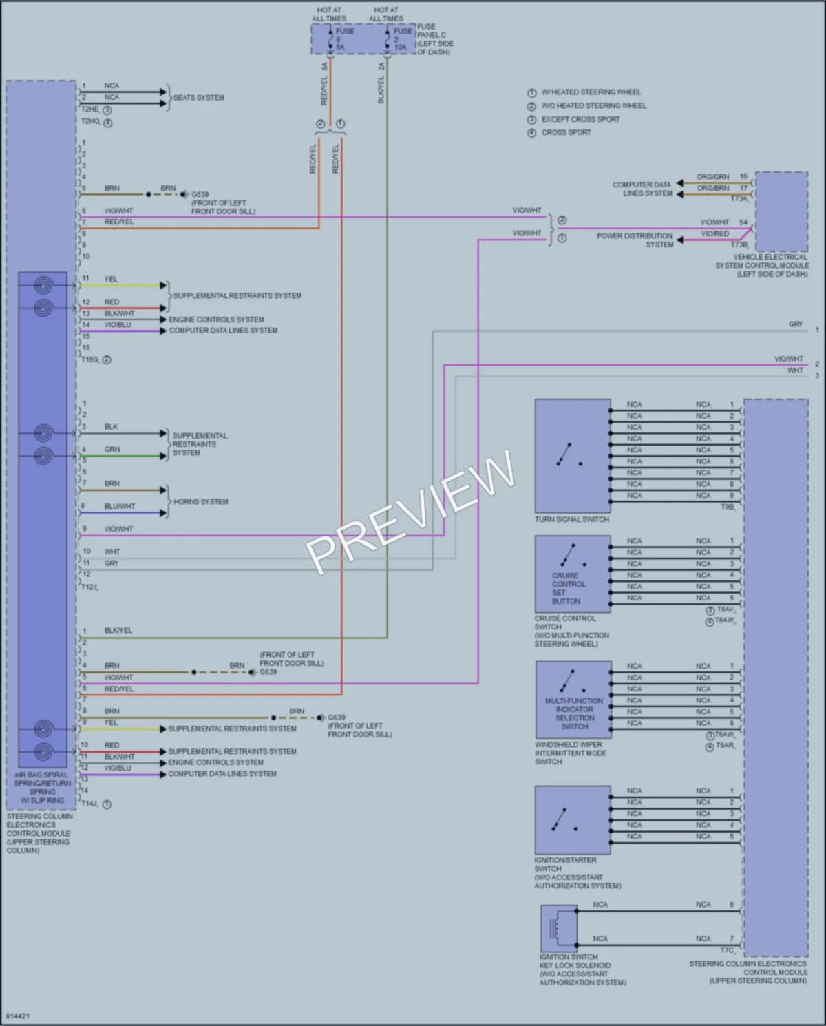 2022 Volkswagen AtlasCrossSport Body Control Modules wiring diagram preview