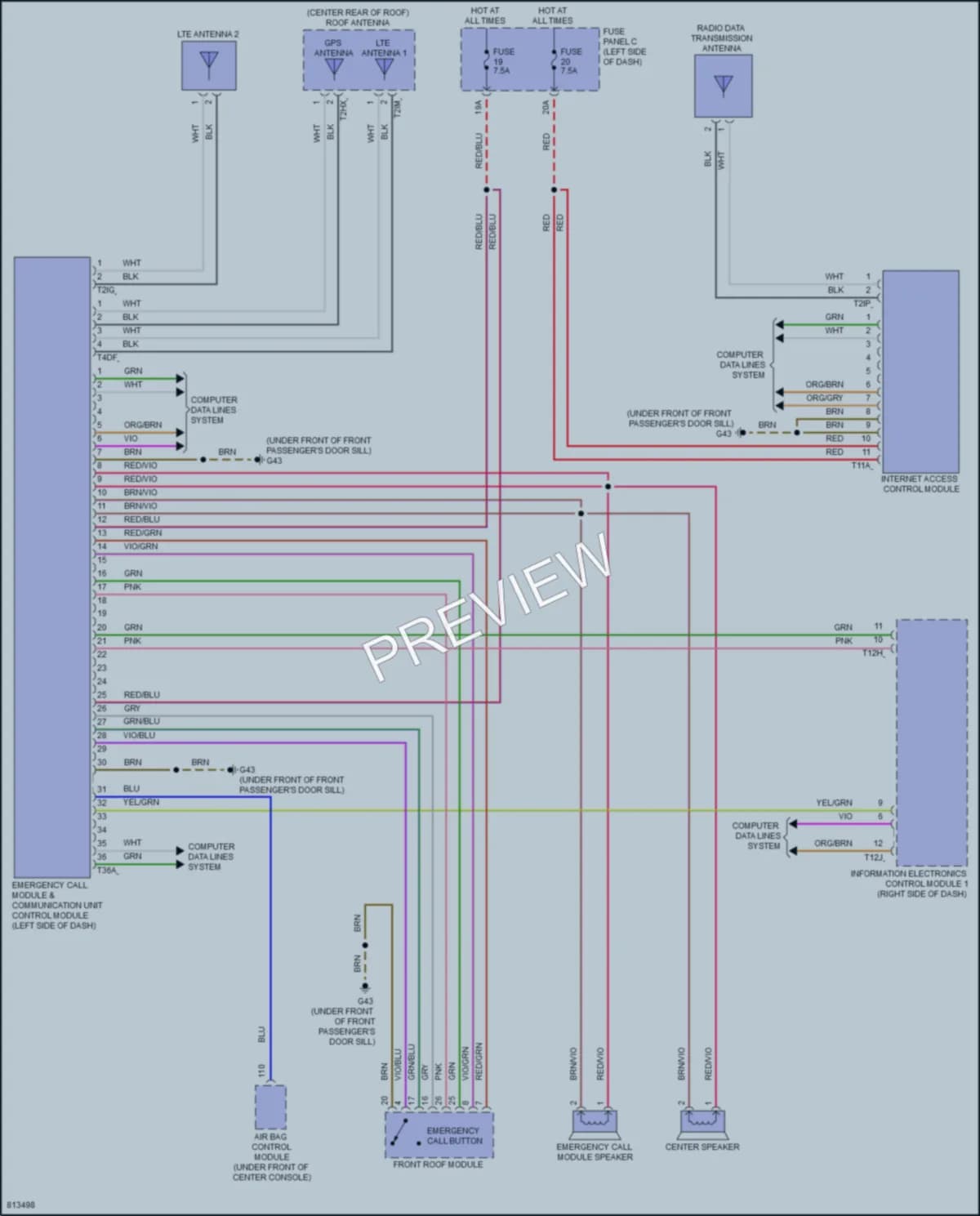 2022 Volkswagen GolfR Navigation wiring diagram preview