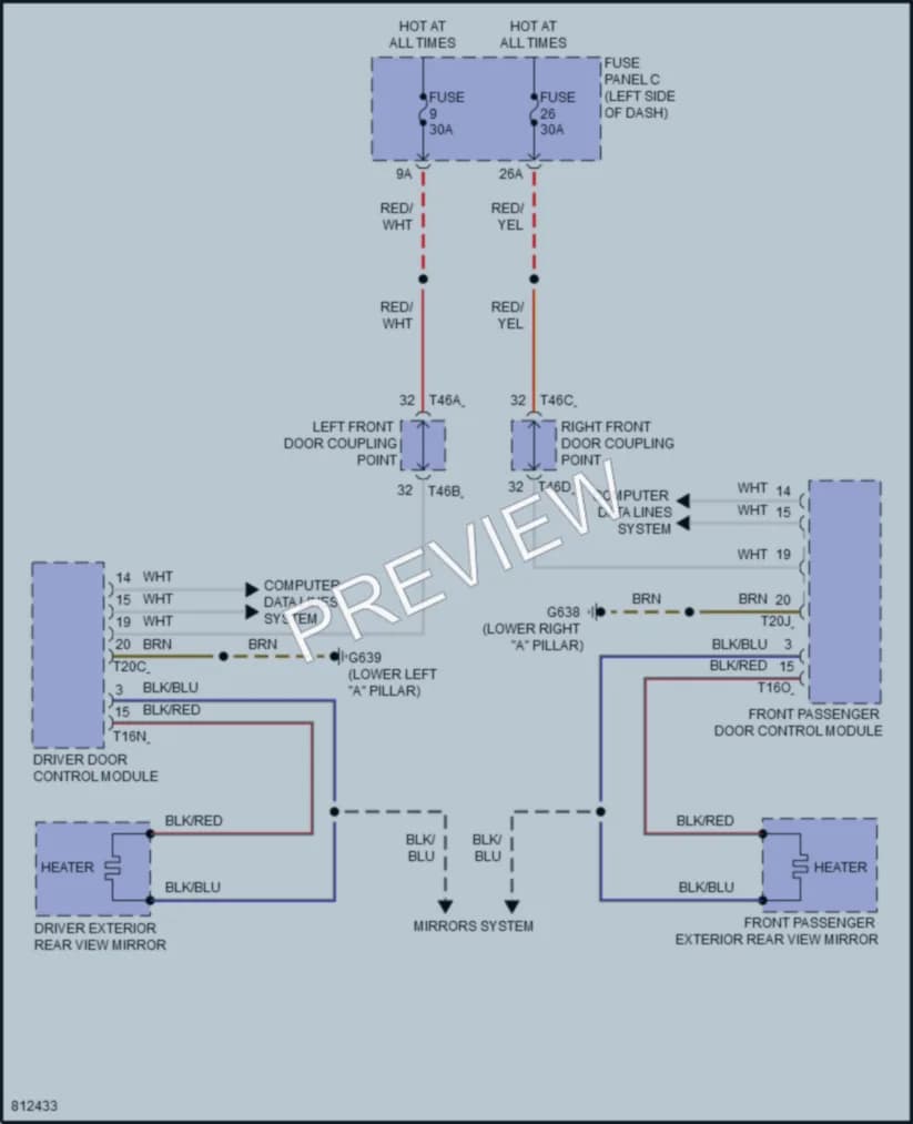 2022 Volkswagen ID4 Defoggers wiring diagram preview
