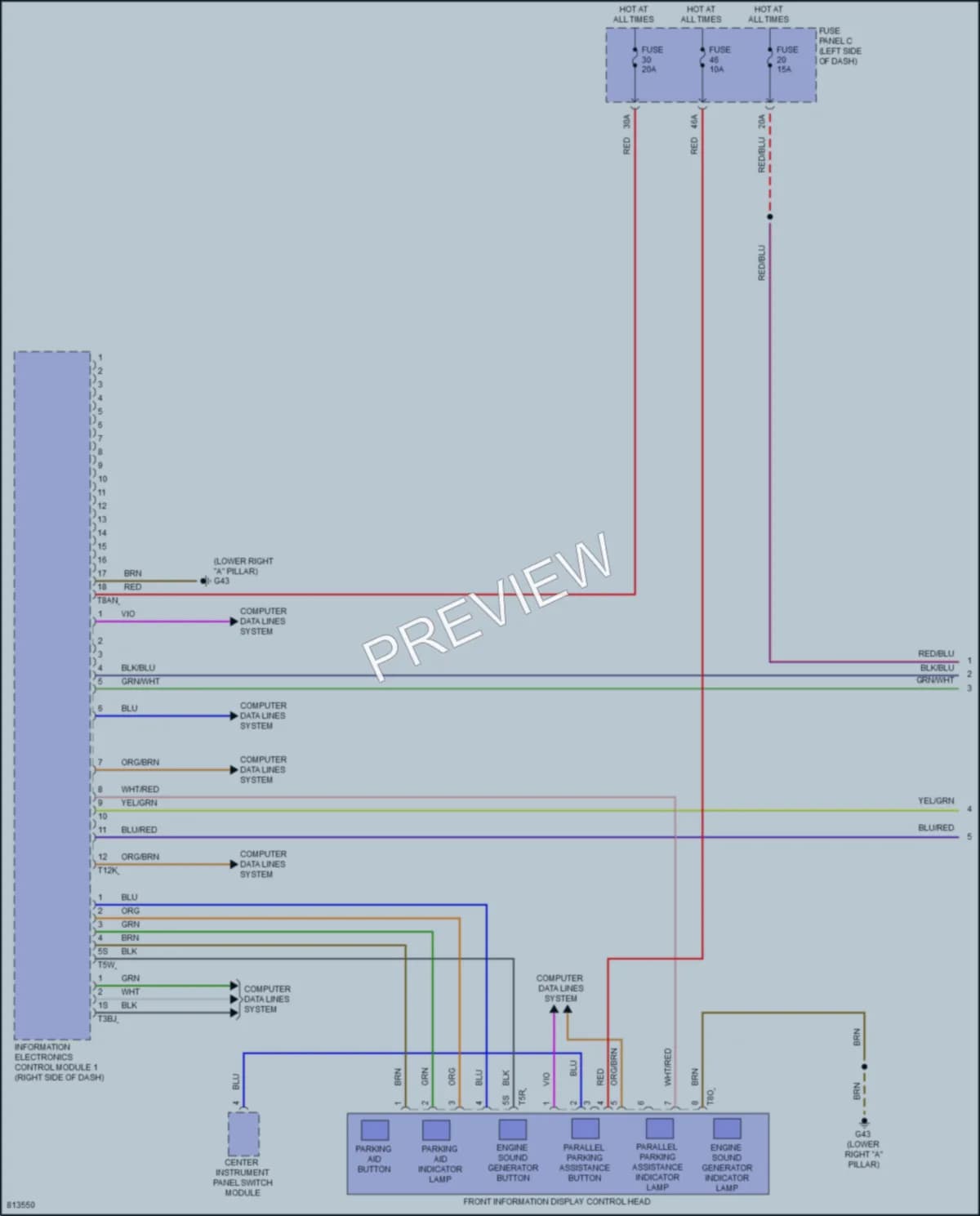 2022 Volkswagen ID4 Radio wiring diagram preview