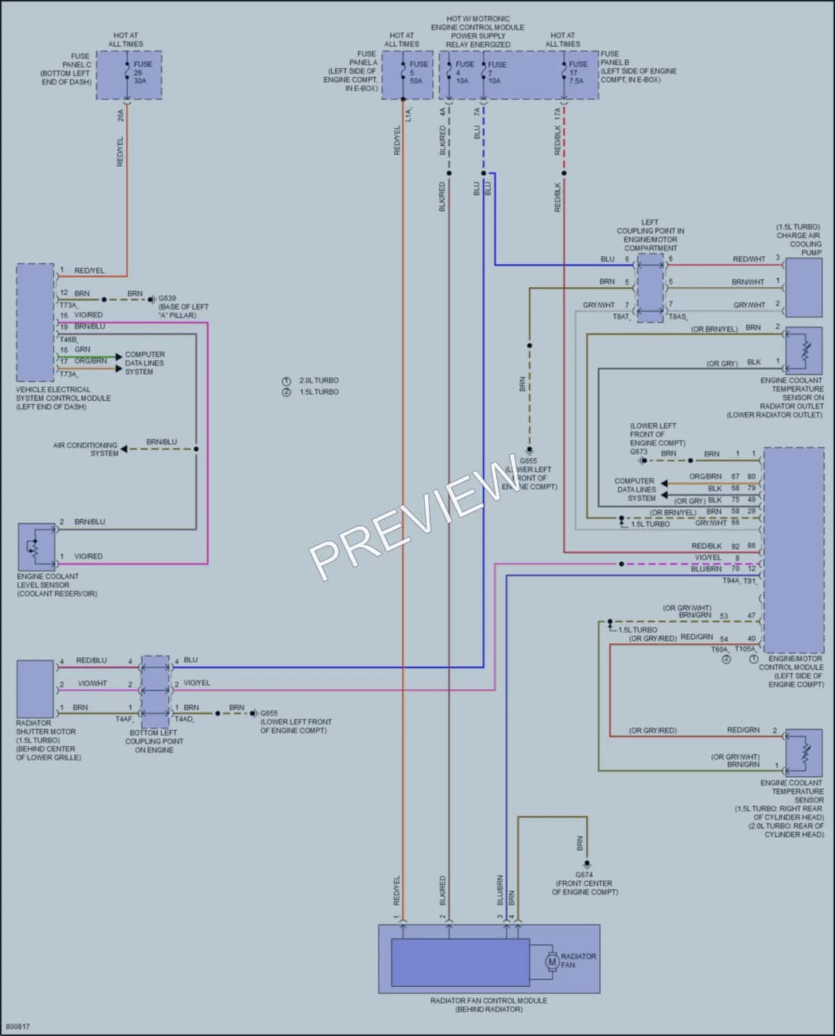2022 Volkswagen Jetta Cooling Fan wiring diagram preview
