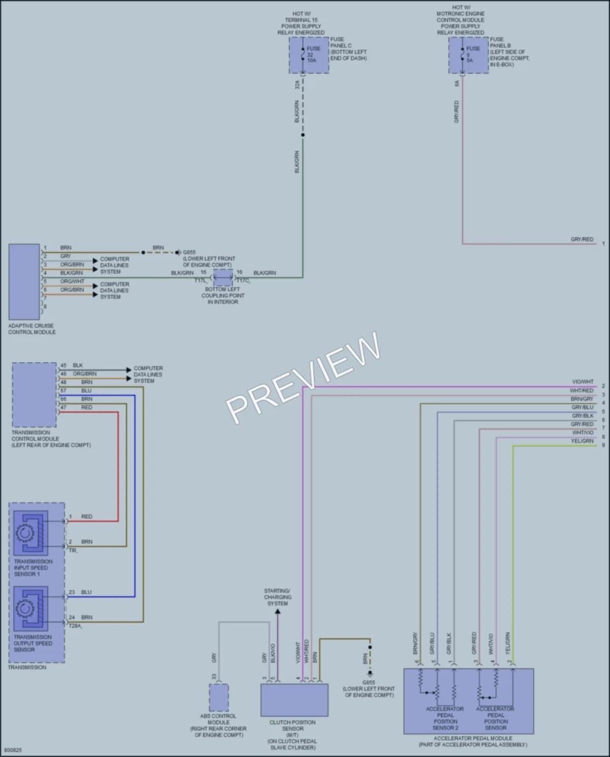 2022 Volkswagen Jetta Cruise Control wiring diagram preview