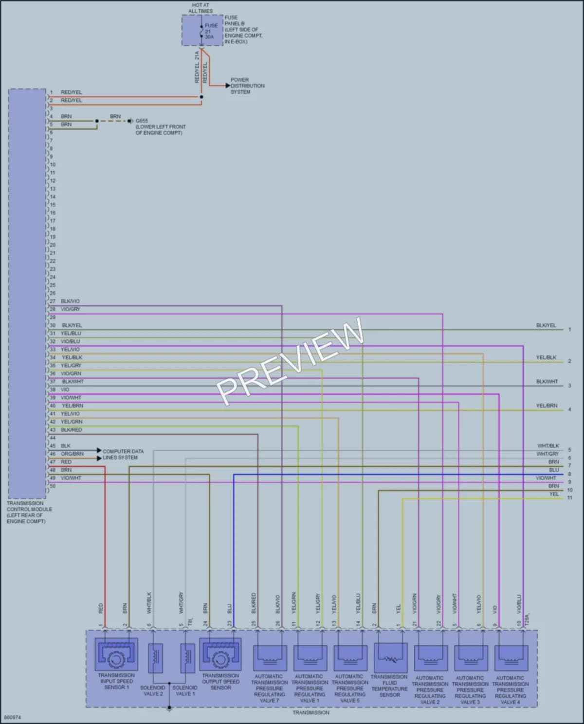 2022 Volkswagen Jetta Transmission wiring diagram preview