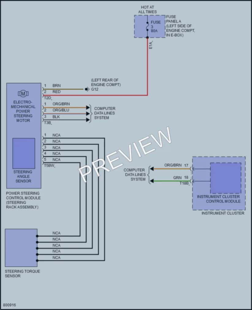2022 Volkswagen JettaGLI Electronic Power Steering wiring diagram preview
