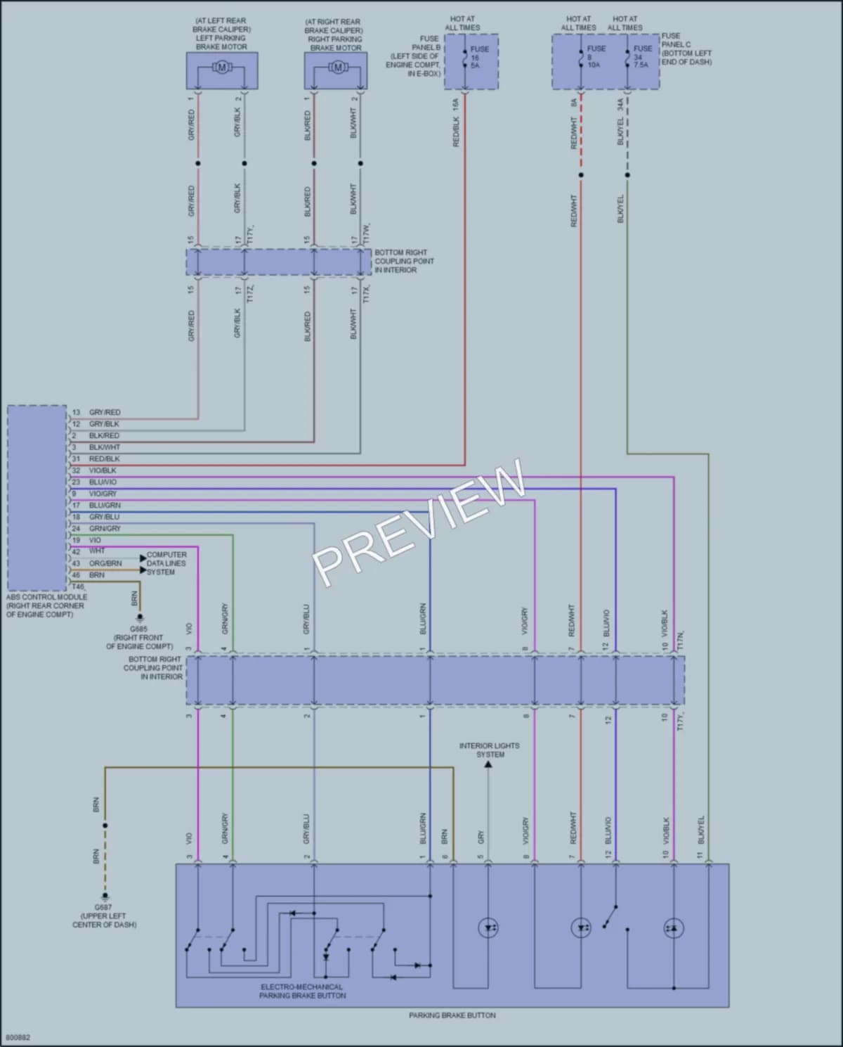 2022 Volkswagen JettaGLI Shift Interlock wiring diagram preview