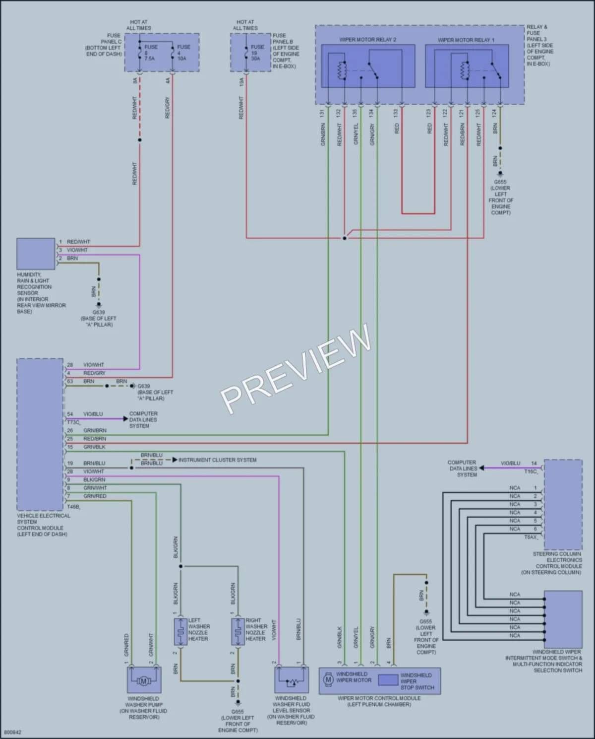 2022 Volkswagen JettaGLI Wiper Washer wiring diagram preview