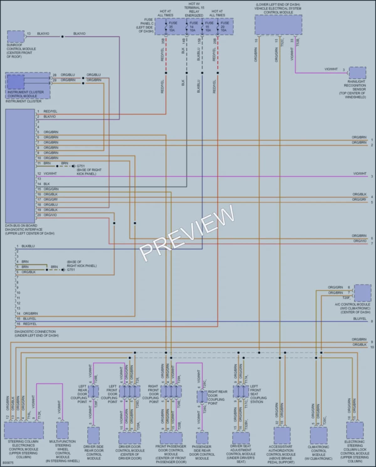 2022 Volkswagen Passat Computer Data Lines wiring diagram preview
