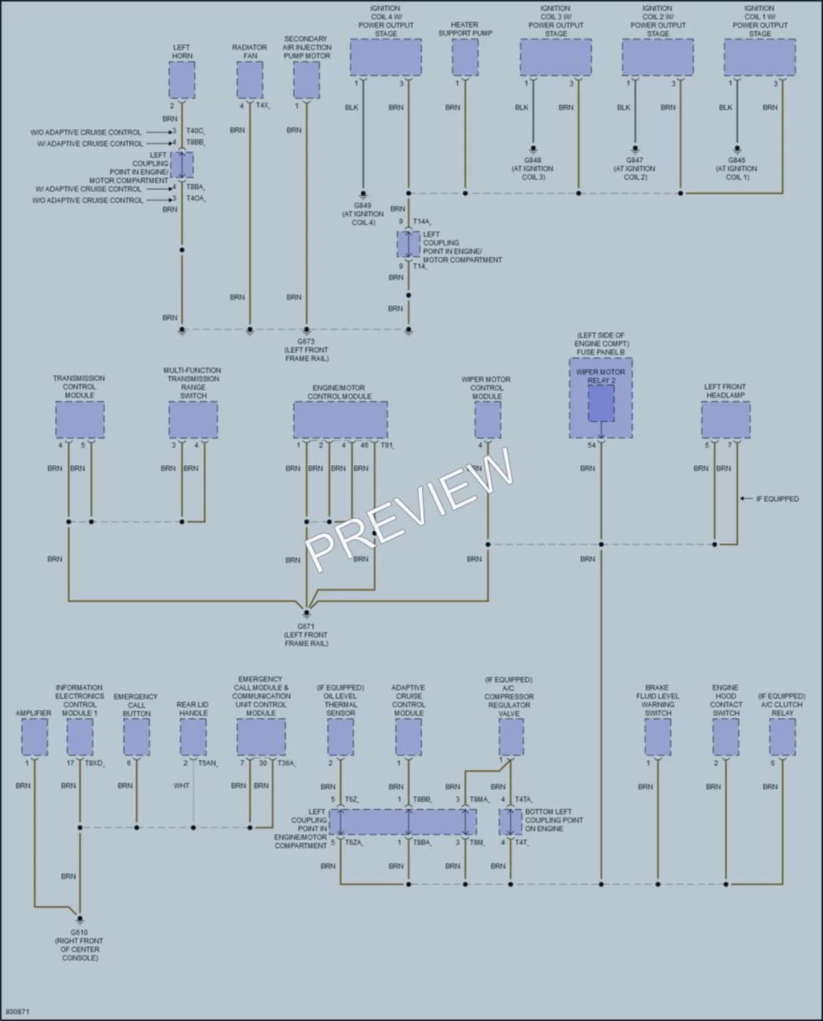 2022 Volkswagen Passat Ground Distribution wiring diagram preview