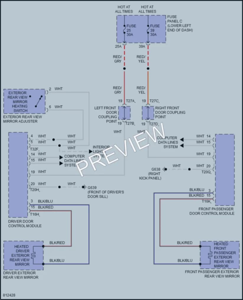 2022 Volkswagen Taos Defoggers wiring diagram preview