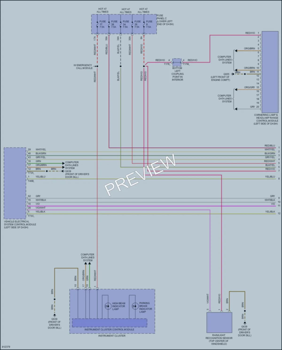 2022 Volkswagen Taos Headlights wiring diagram preview